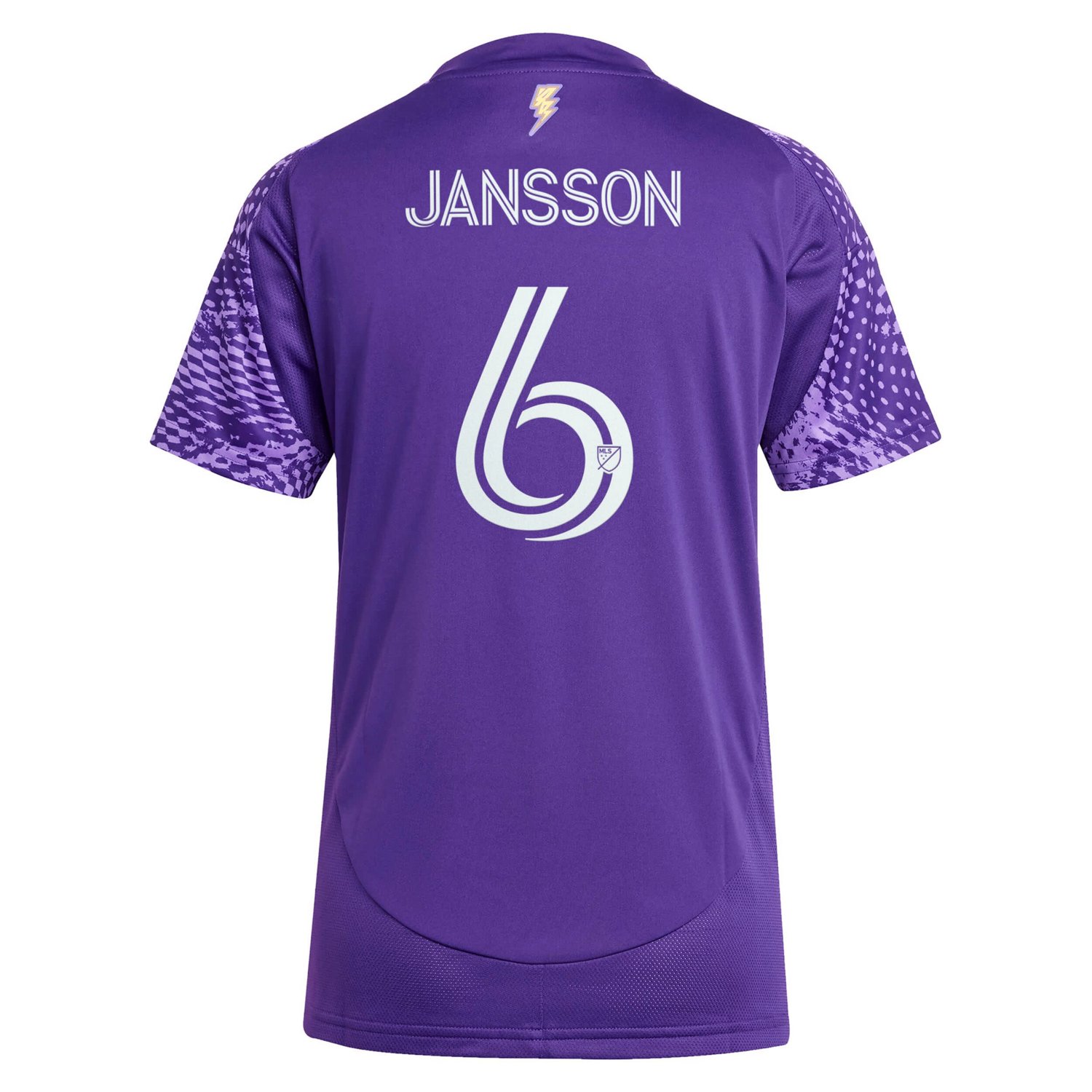 adidas Robin Jansson Orlando City SC 2025 Perfect Storm Replica Player Jersey - view number 3