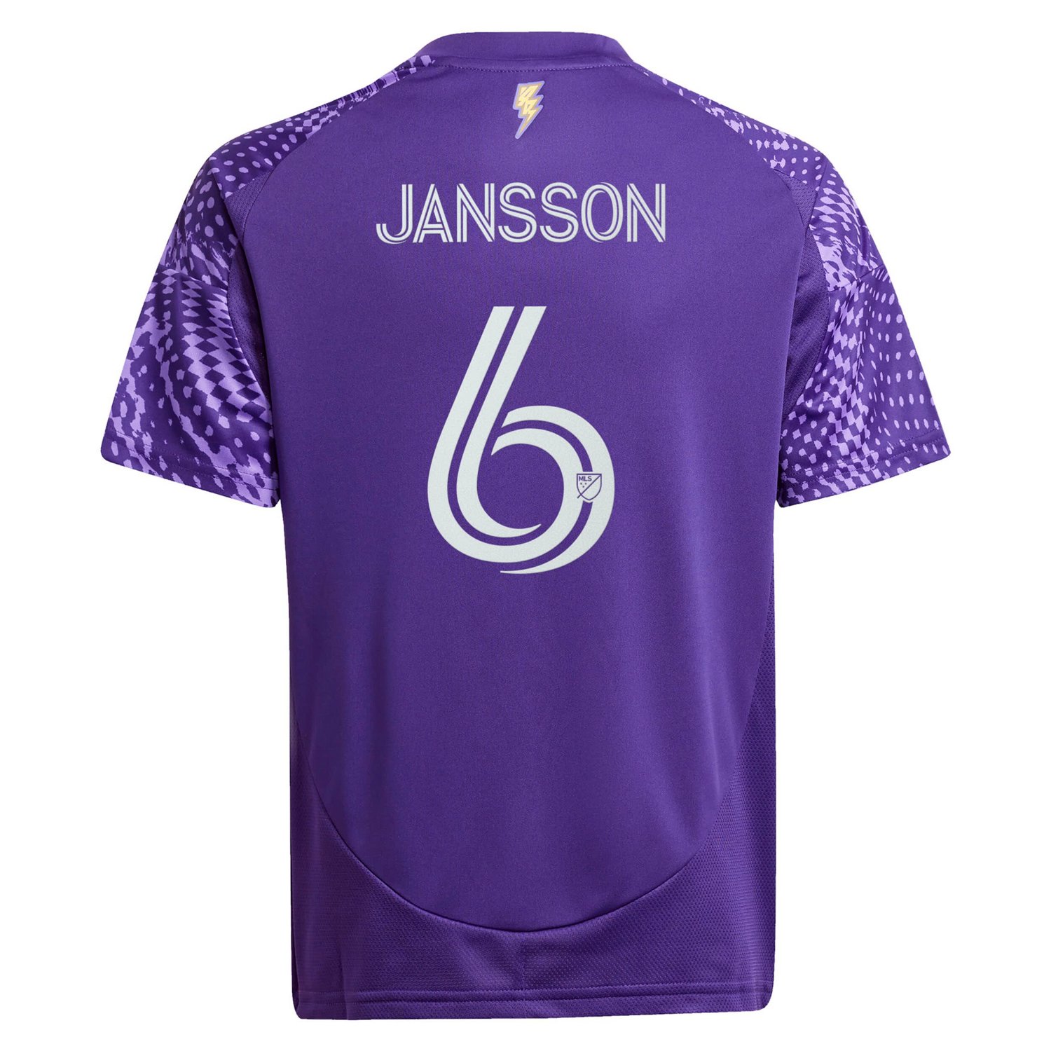 adidas Robin Jansson Orlando City SC 2025 Perfect Storm Replica Player Jersey - view number 3