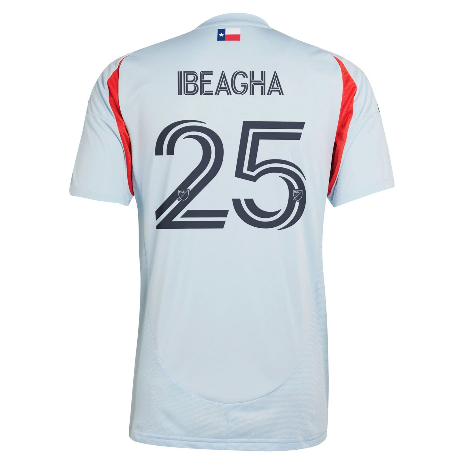 adidas Sebastien Ibeagha Light FC Dallas 2025 The Inferno Kit Replica Player Jersey - view number 3