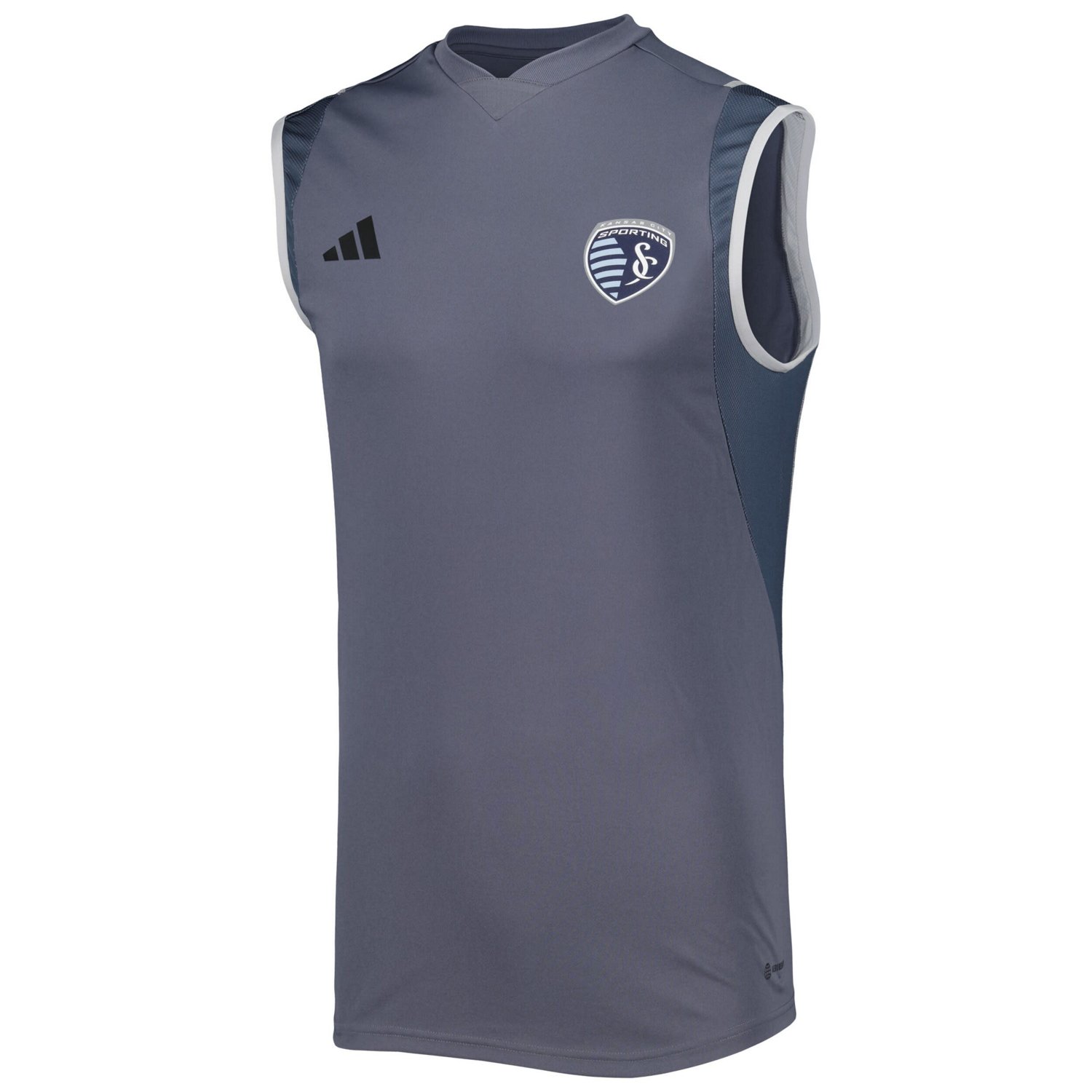 adidas Sporting Kansas City 2023 On-Field Sleeveless Training Jersey - view number 2