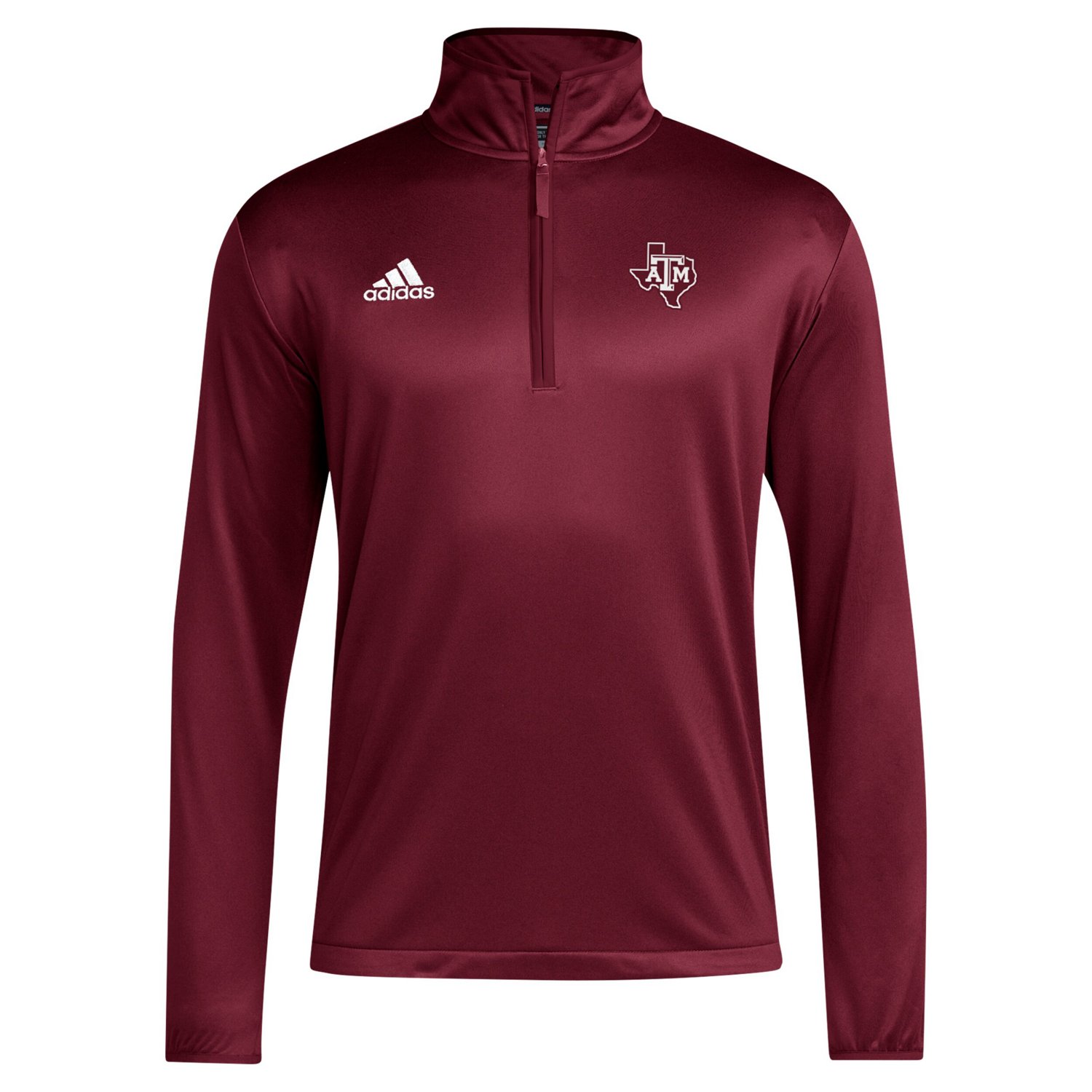 adidas Texas AM Aggies 2024 Coaches Sideline Quarter-Zip Top - view number 2