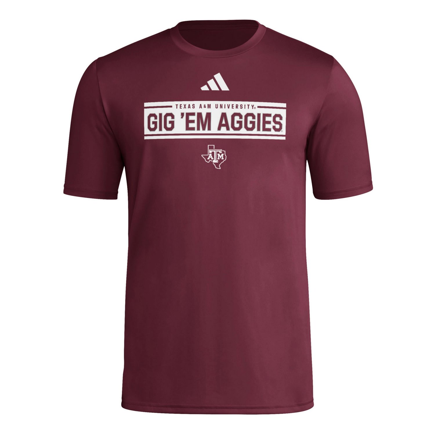 adidas Texas AM Aggies Locker Slogan Pre-Game T-Shirt