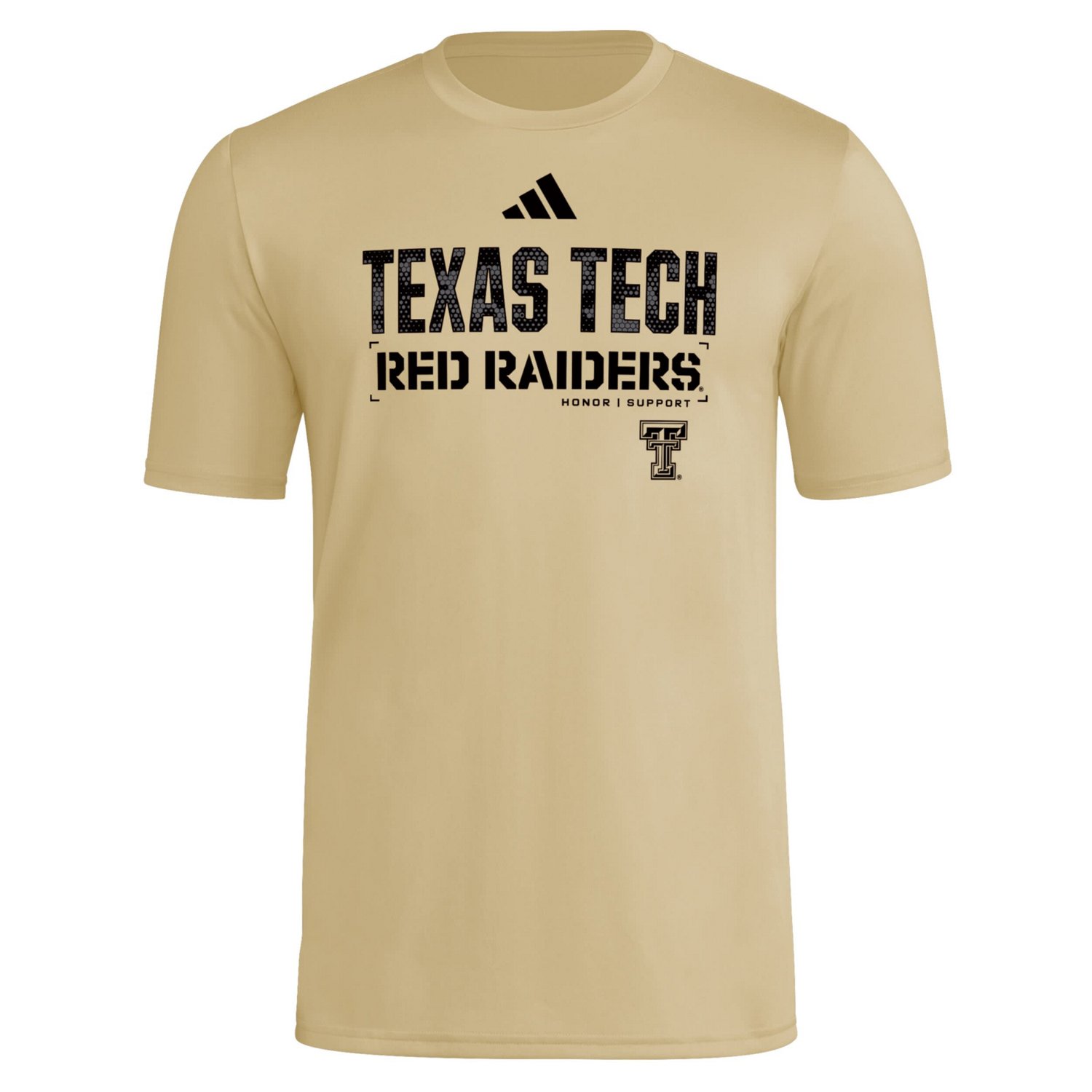 adidas Texas Tech Red Raiders 2025 Military Appreciation Pre-Game AEROREADY T-Shirt - view number 2