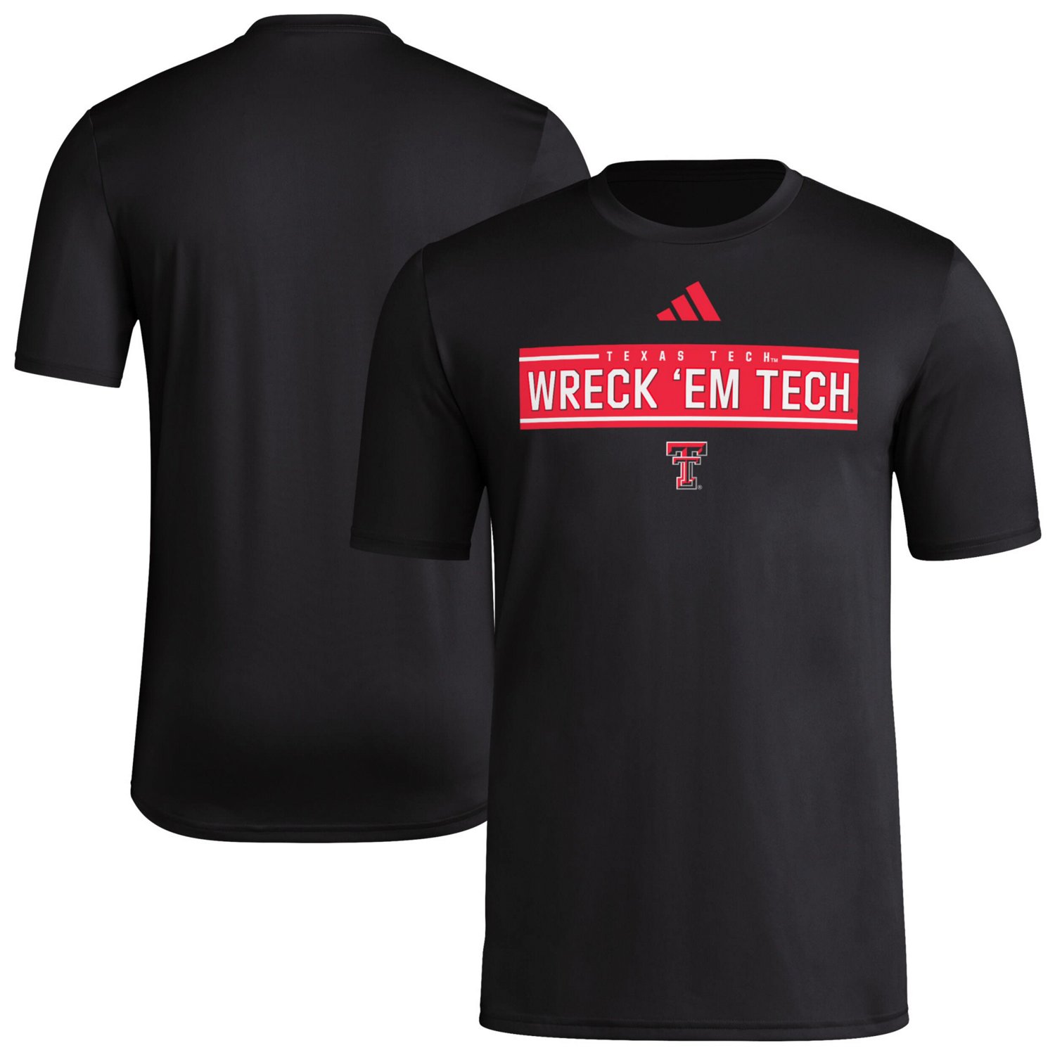 adidas Texas Tech Red Raiders Locker Slogan Pre-Game T-Shirt