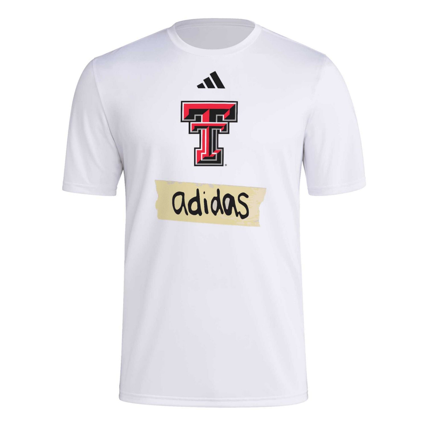 adidas Texas Tech Red Raiders Tape AEROREADY T-Shirt - view number 2