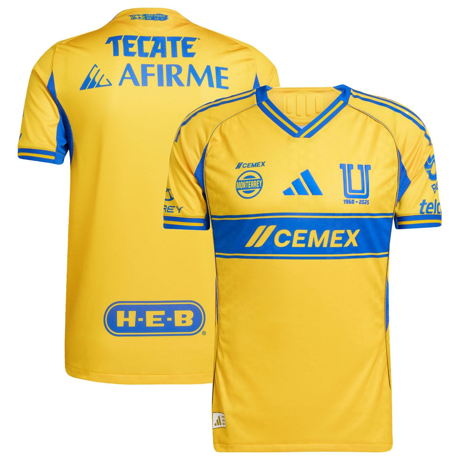 adidas Tigres UANL 2025 26 Home Authentic Jersey - view number 2