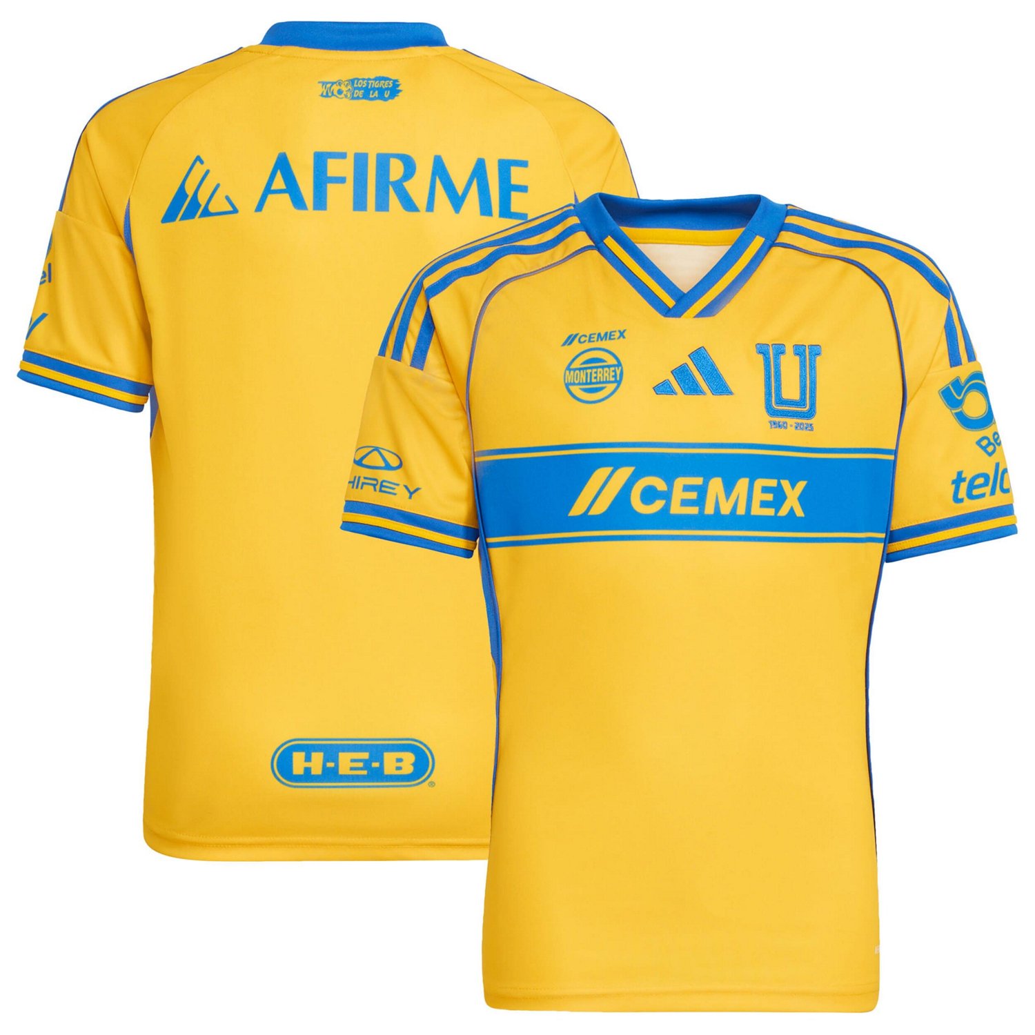 adidas Tigres UANL 2025 26 Home Replica Jersey