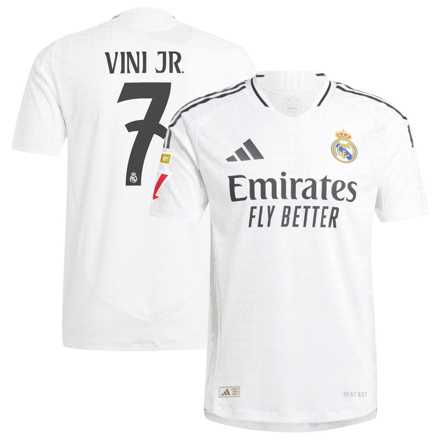 adidas Vini Jr Real Madrid 2024 25 Home Authentic Player Jersey