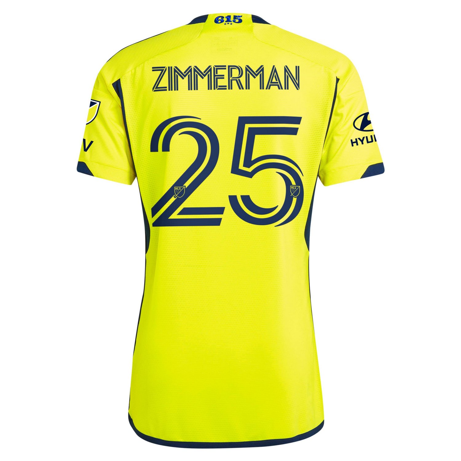 adidas Walker Zimmerman Nashville SC 2024 The 615 Kit Authentic Player Jersey - view number 3