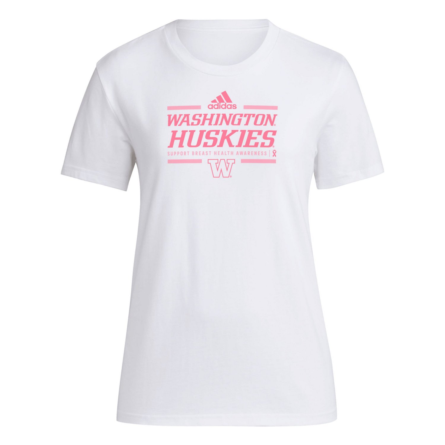 adidas Washington Huskies 2024 Breast Cancer Awareness Pregame T-Shirt - view number 2