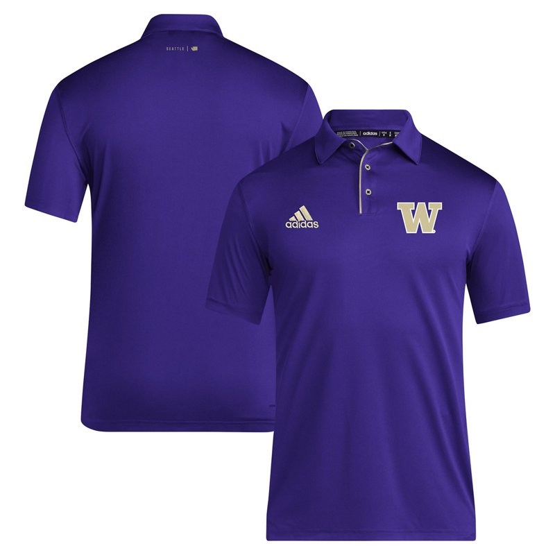 Adidas Washington Huskies 2024 Coaches Aeroready Polo-image