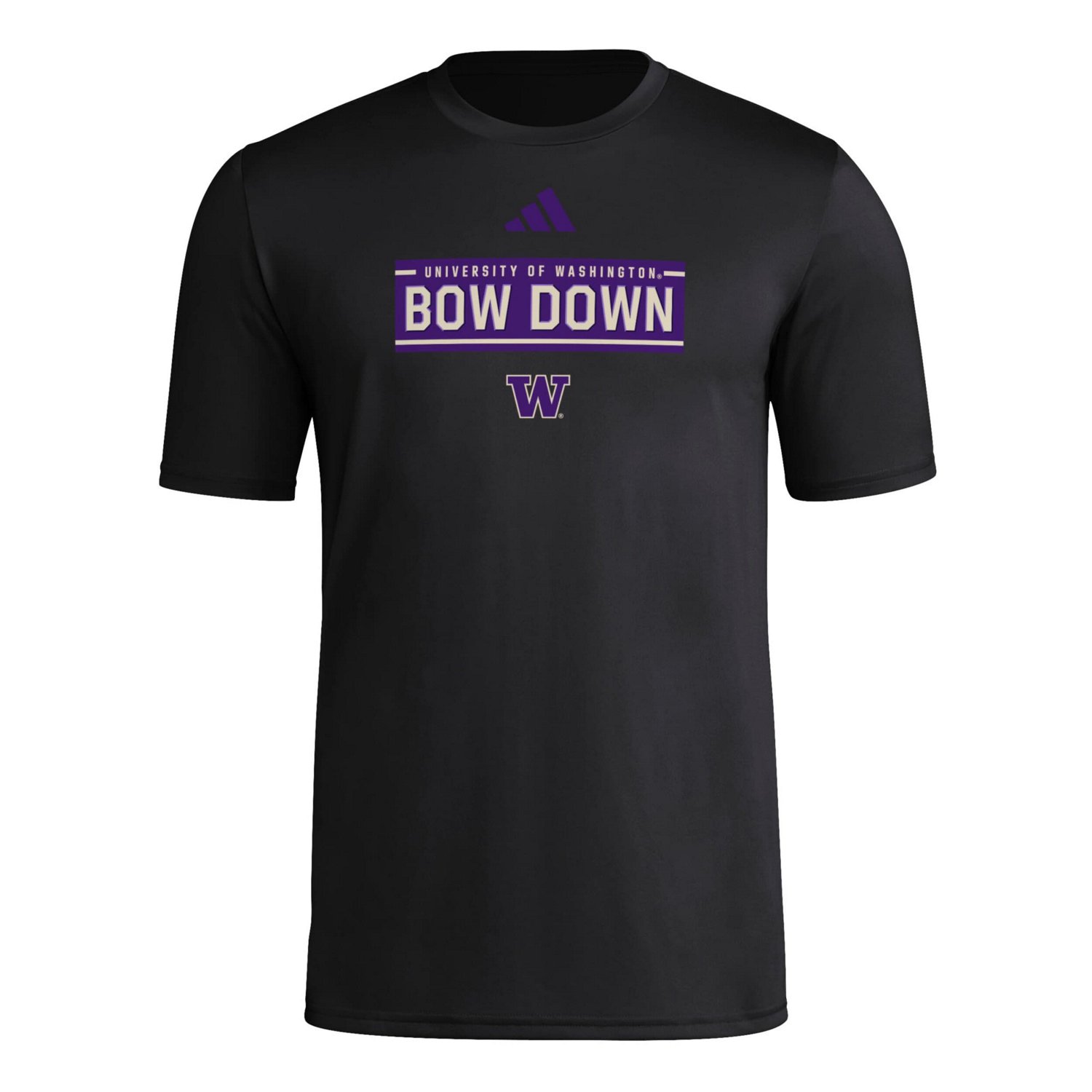 adidas Washington Huskies Locker Slogan Pre-Game T-Shirt - view number 2