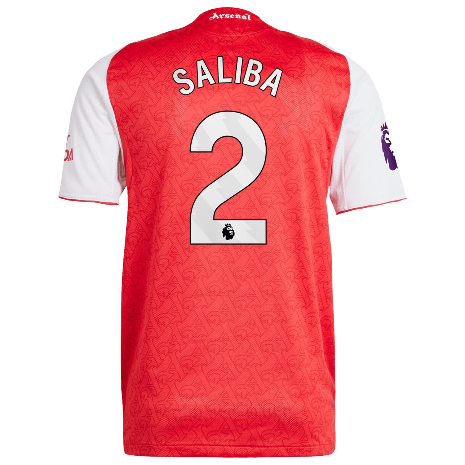 adidas William Saliba Arsenal 2025 26 Home Authentic Player Jersey - view number 3