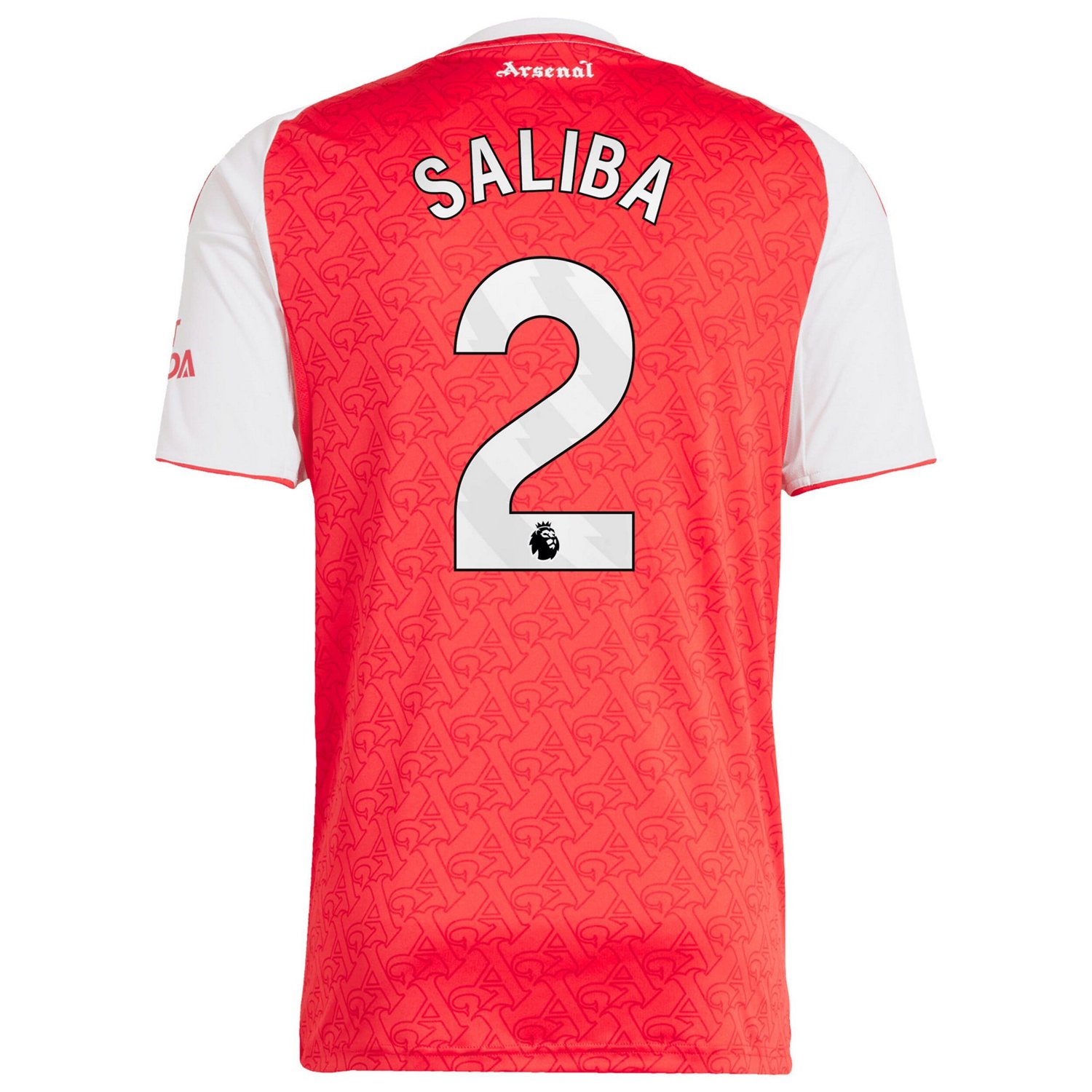 adidas William Saliba Arsenal 2025 26 Home Replica Player Jersey - view number 3