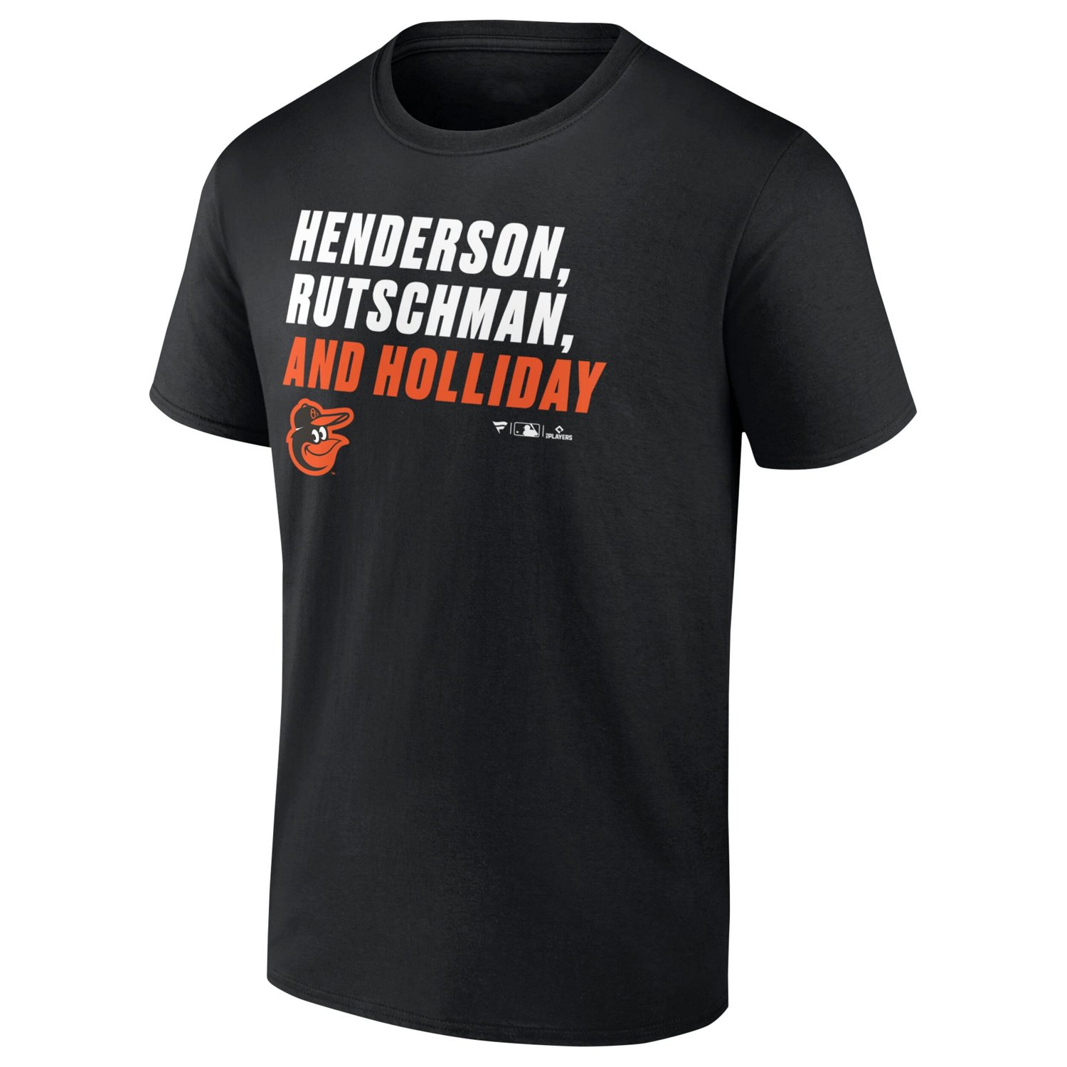 Adley Rutschman Gunnar Henderson  Jackson Holliday Baltimore Orioles Stacked Names T-Shirt - view number 2