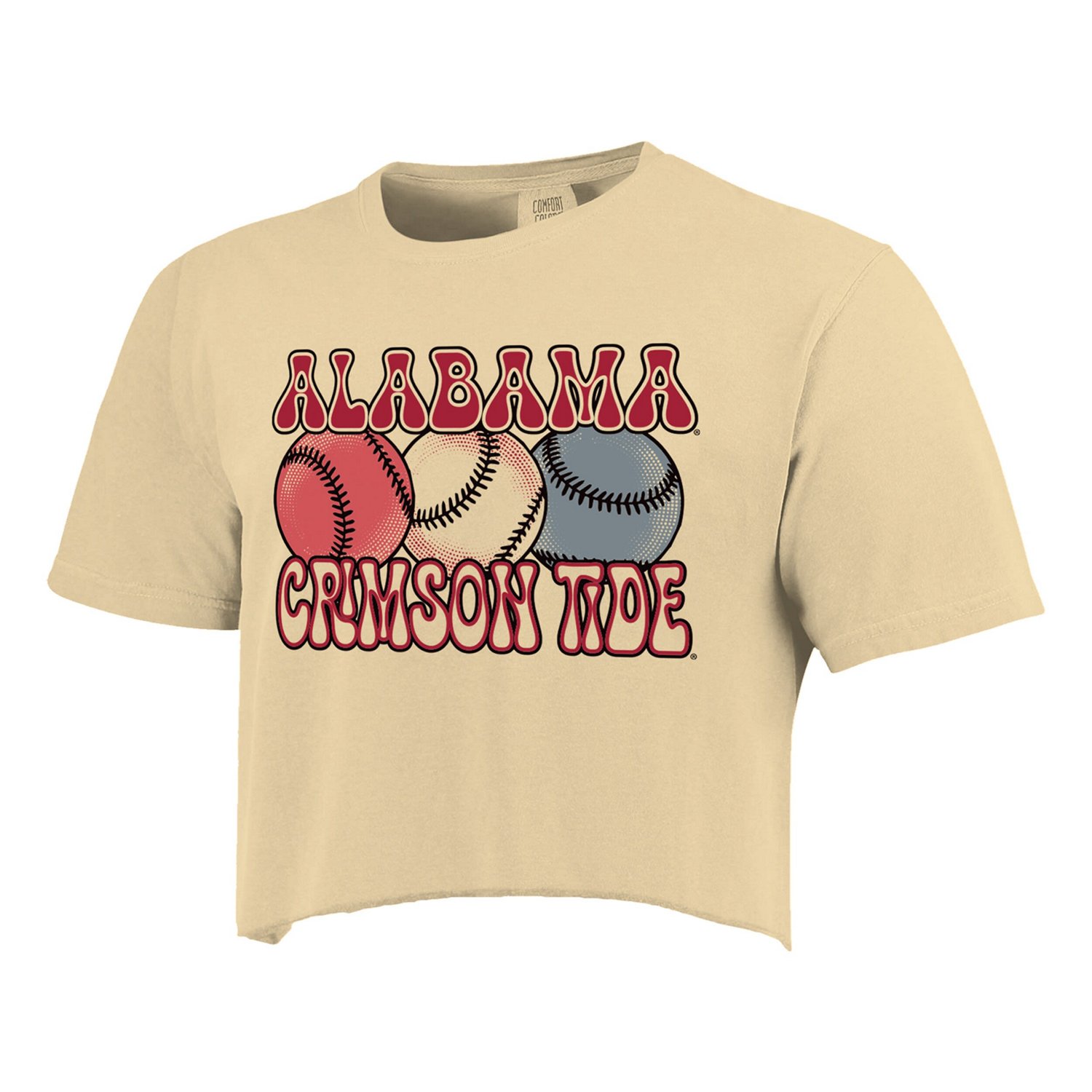 Alabama Crimson Tide Comfort Colors Baseball Cropped T-Shirt - view number 2