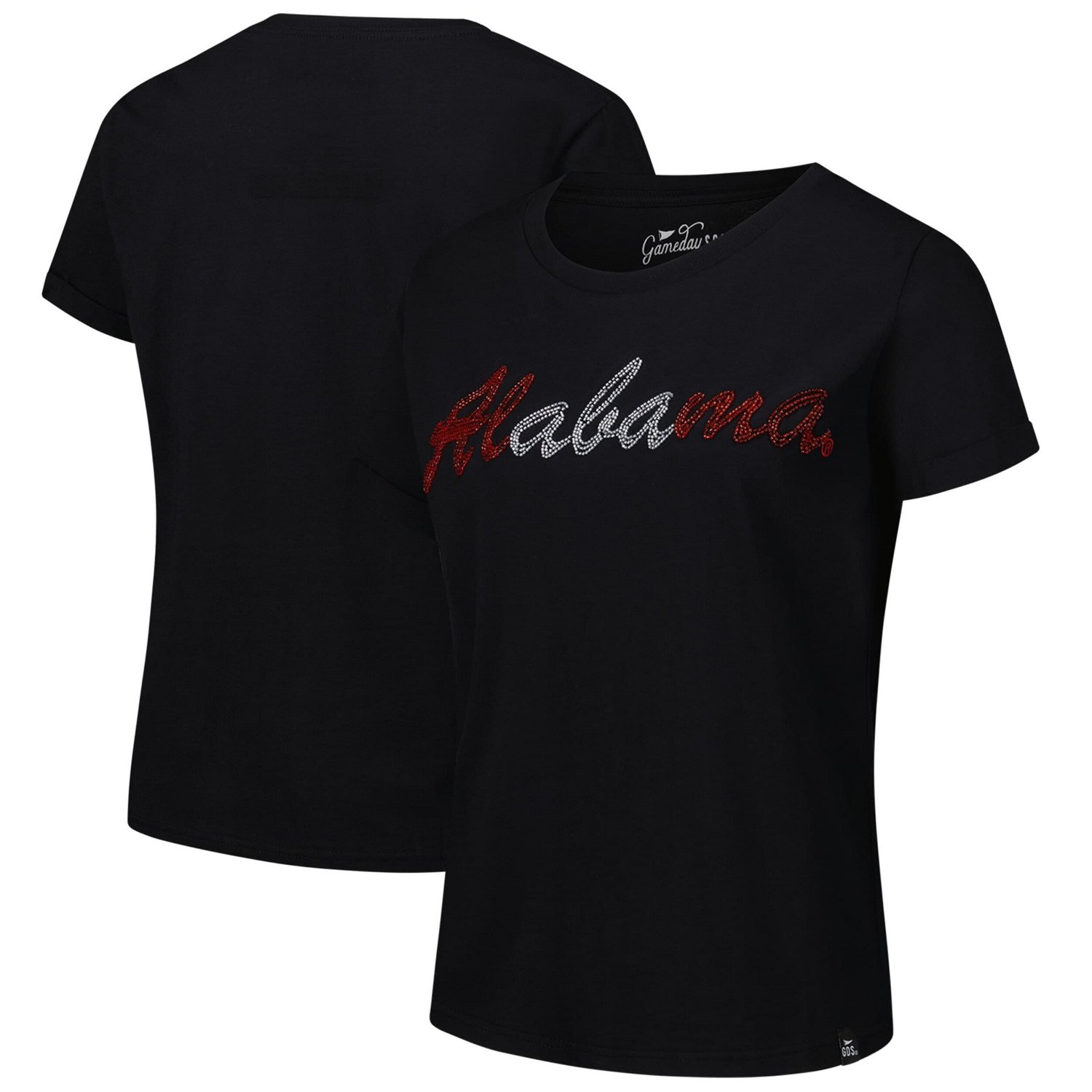 Alabama Crimson Tide Hand Sewn Beaded Script T-Shirt