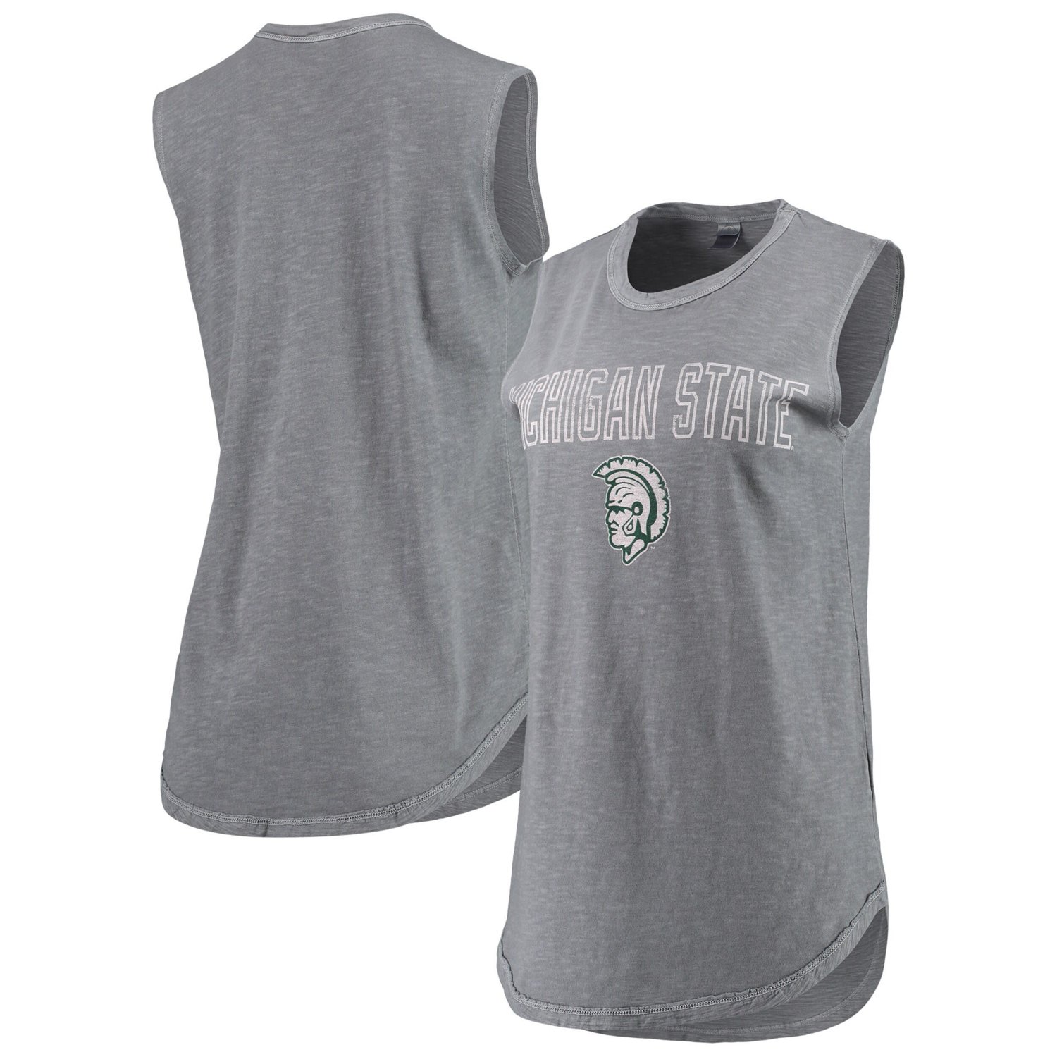Alternative Apparel Michigan State Spartans Inside Out Washed Tank Top