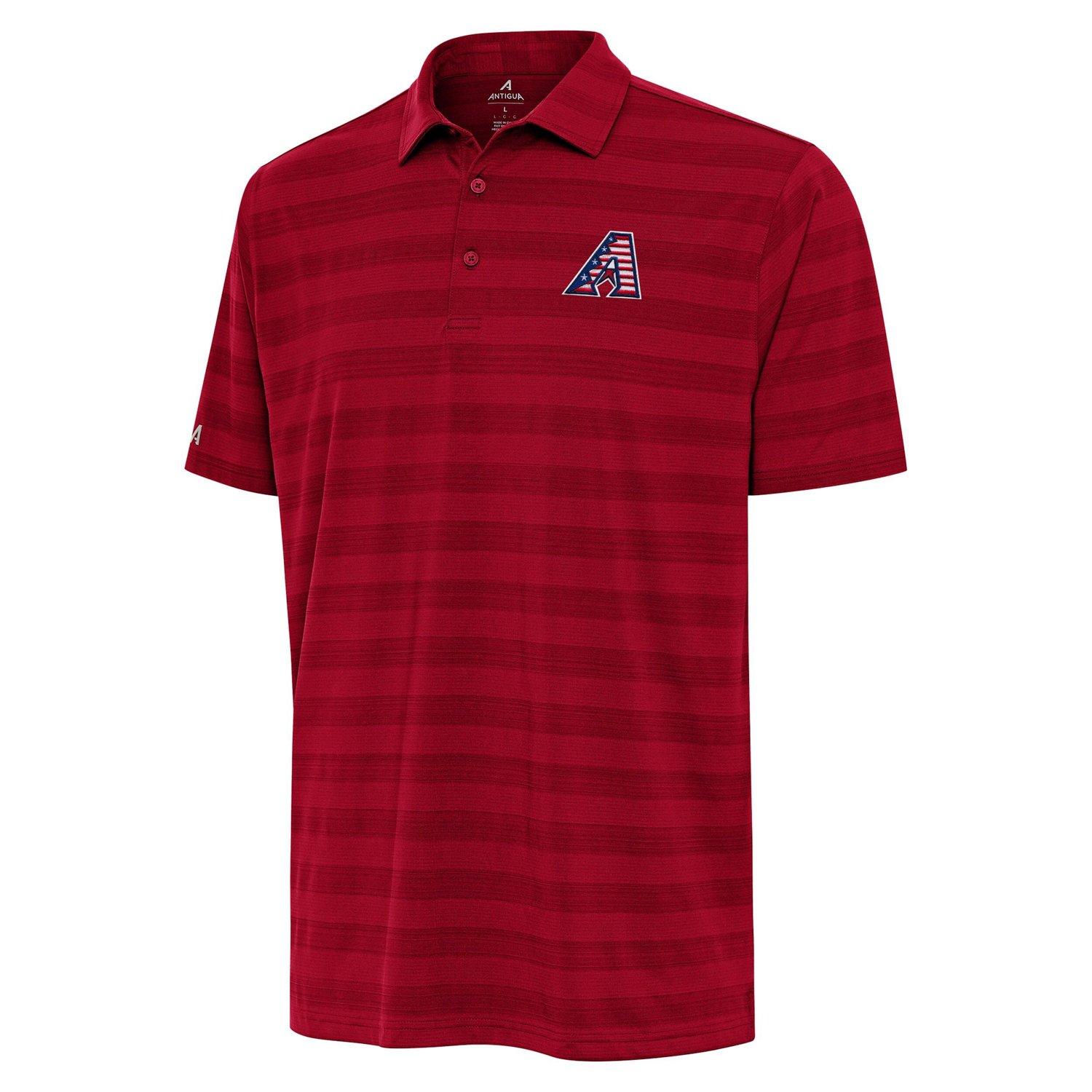 Antigua Arizona Diamondbacks Tunnel Stars and Stipes Team Logo Polo - view number 2