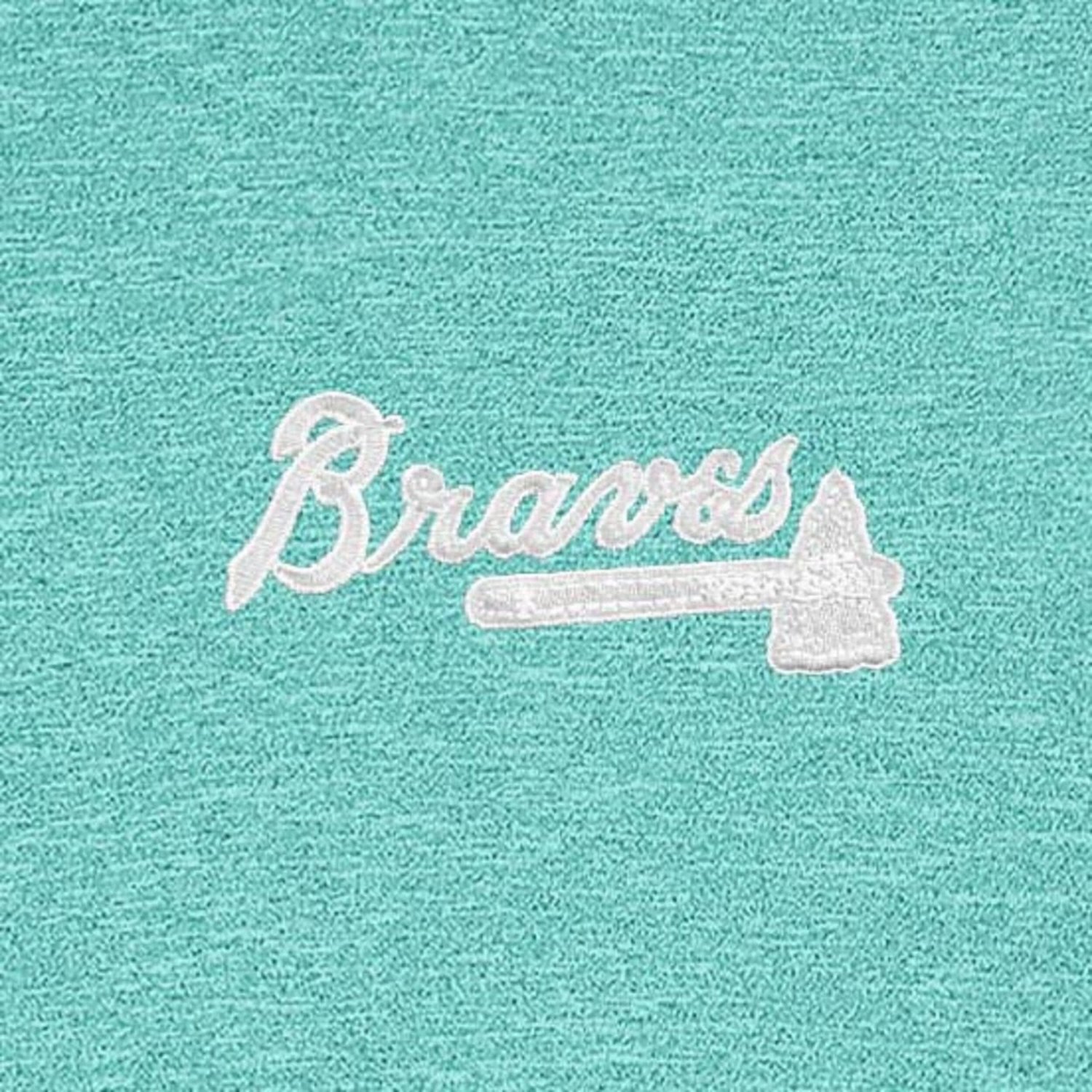 Antigua Atlanta Braves Hunk Quarter-Zip Top - view number 2