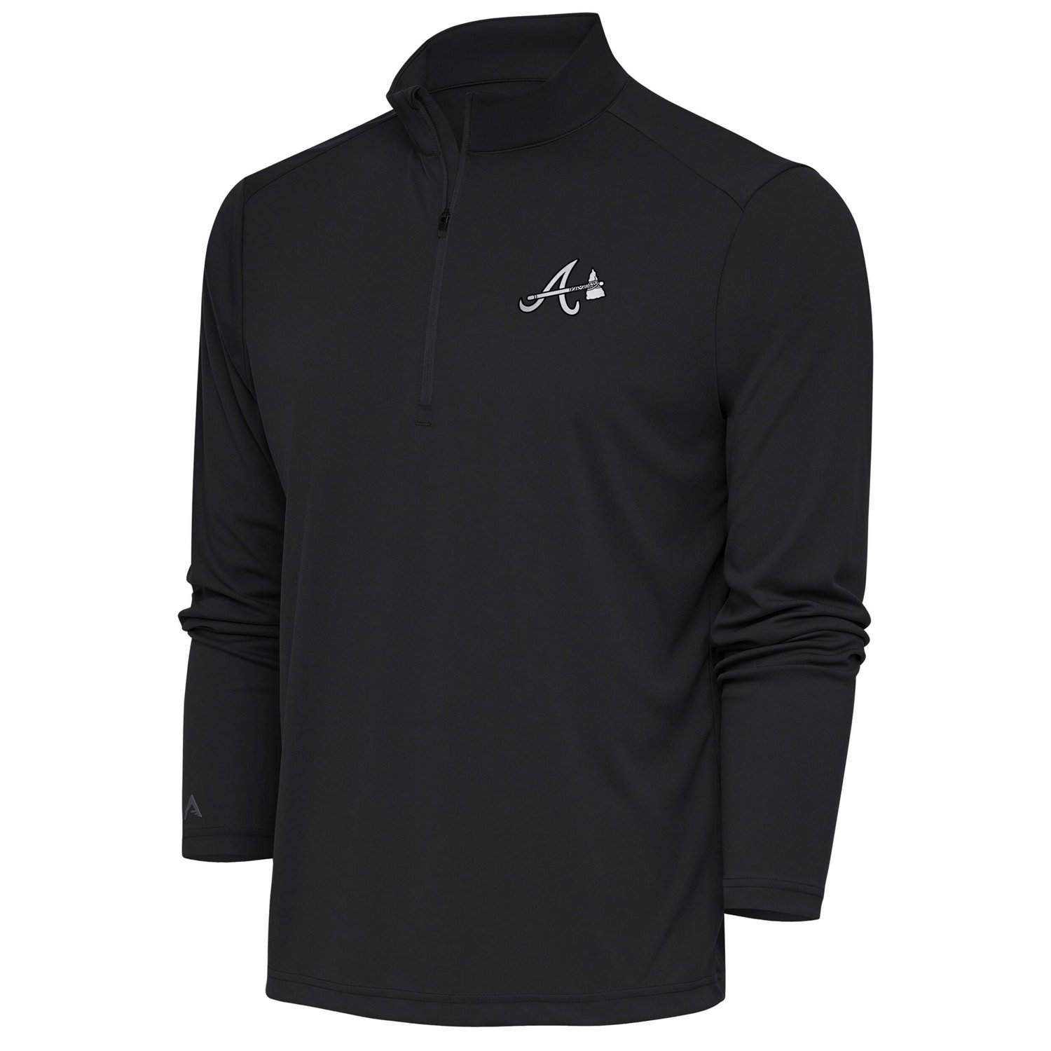 Antigua Atlanta Braves Metallic Tribute Quarter-Zip Top                                                                          - view number 1