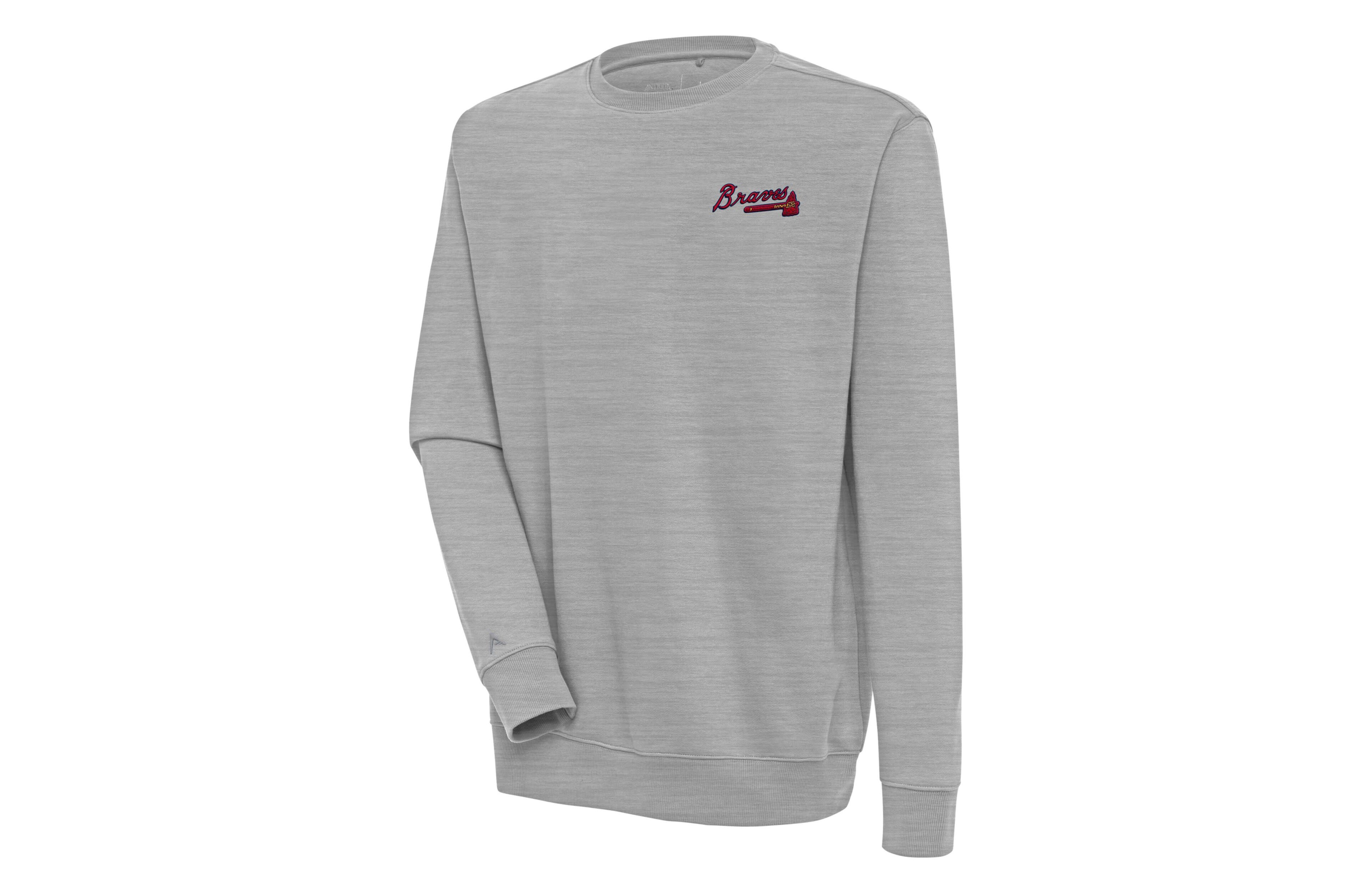 Antigua Atlanta Braves Victory Pullover Sweatshirt