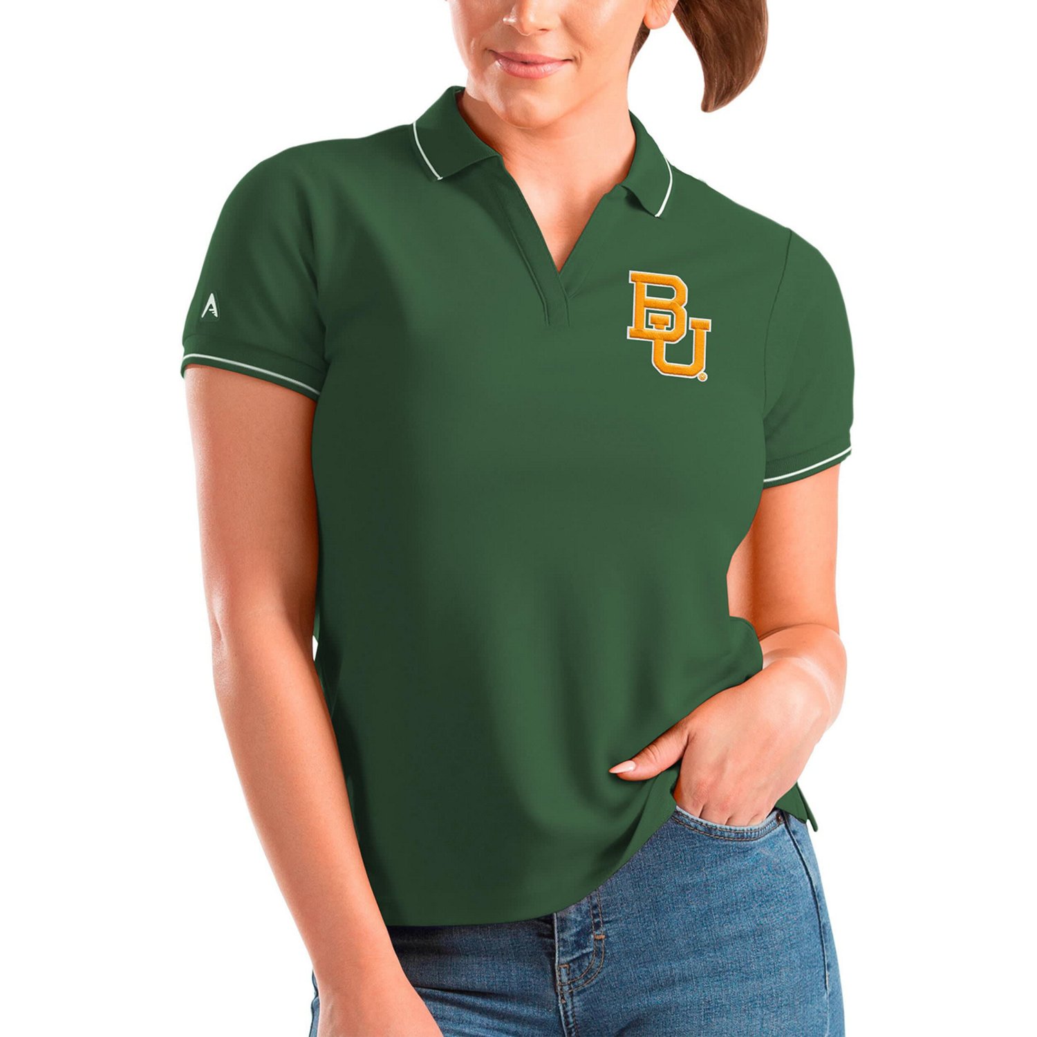 Antigua Baylor Bears Affluent Polo