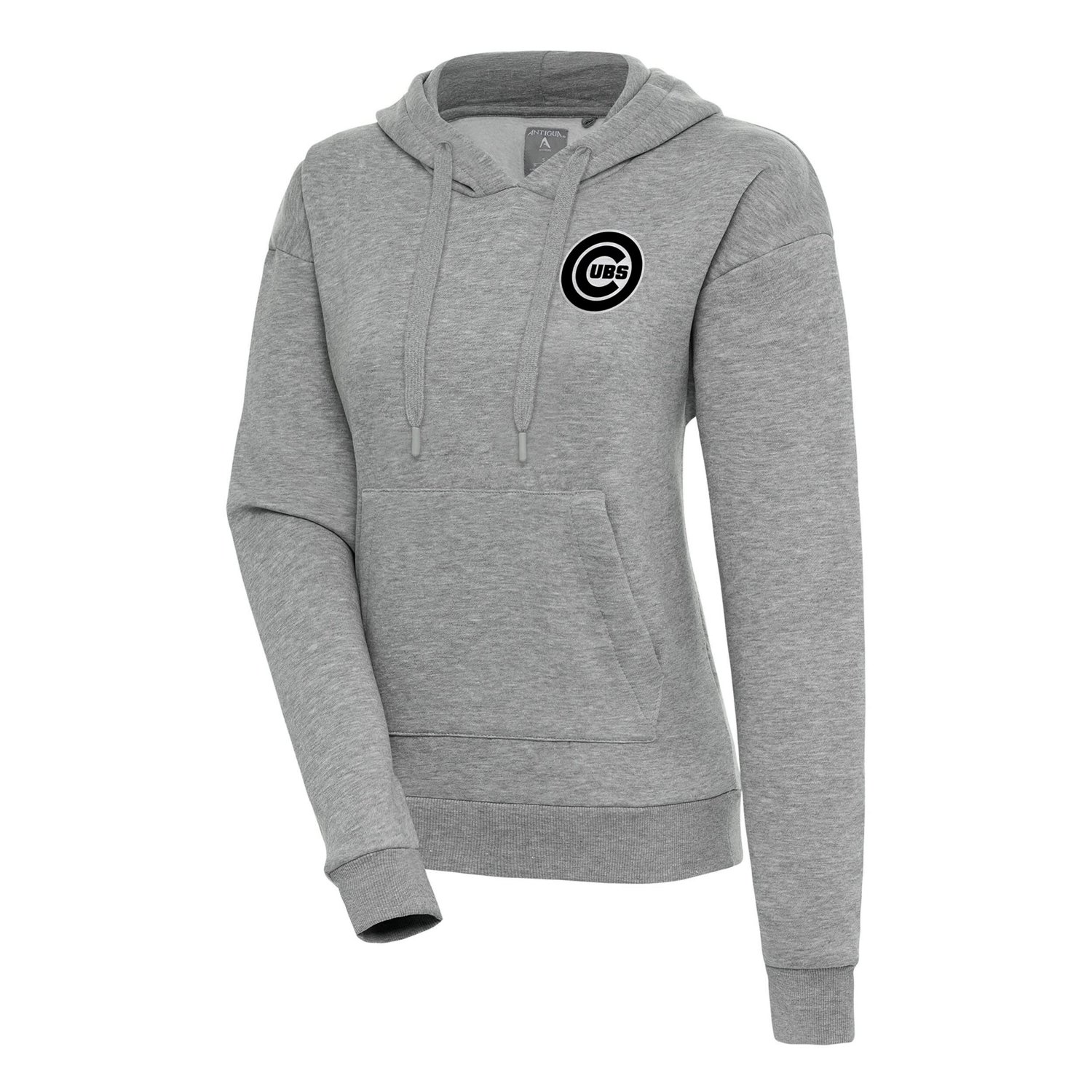 Antigua Chicago Cubs Brushed Metallic Victory Pullover Hoodie