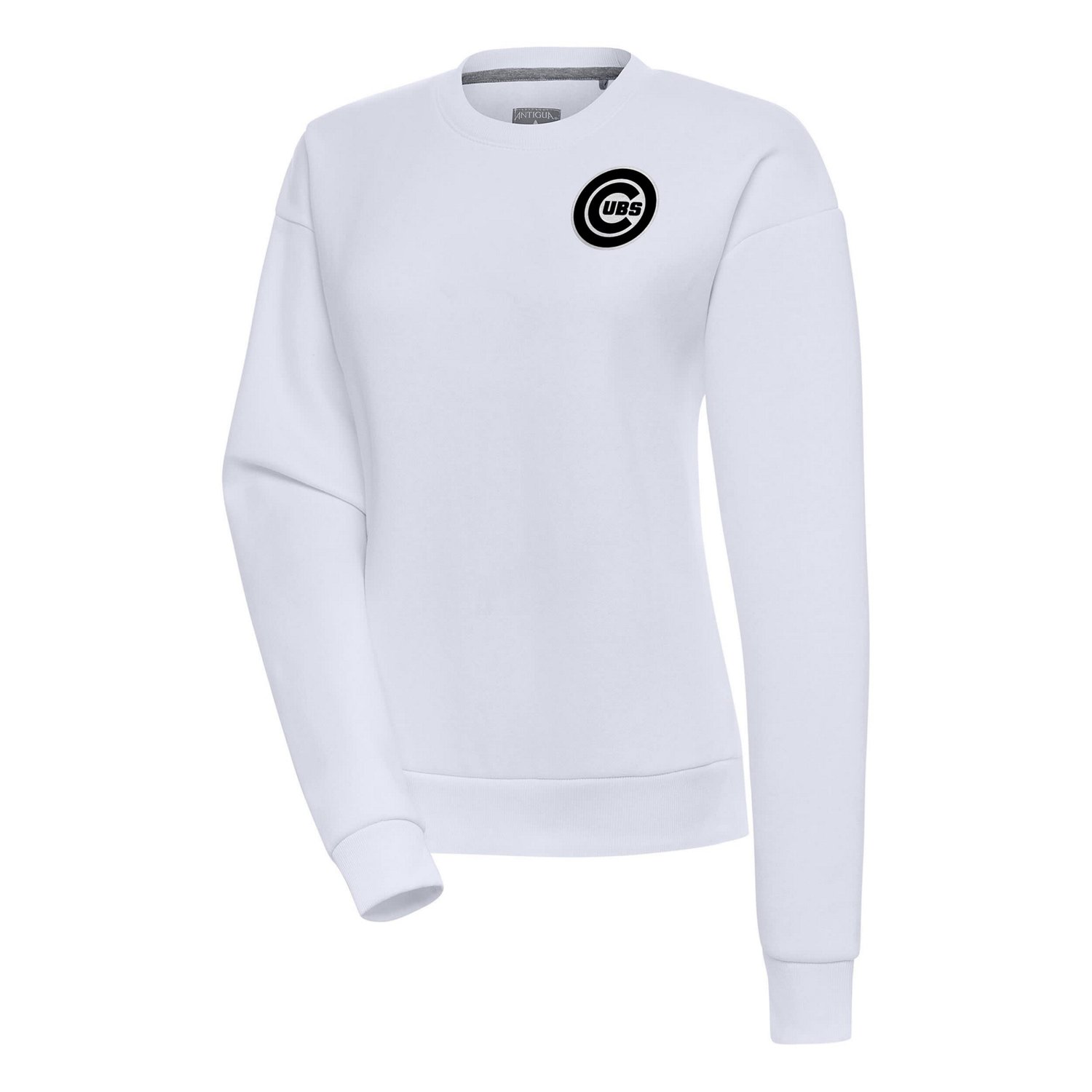 Antigua Chicago Cubs Brushed Metallic Victory Pullover Sweatshirt