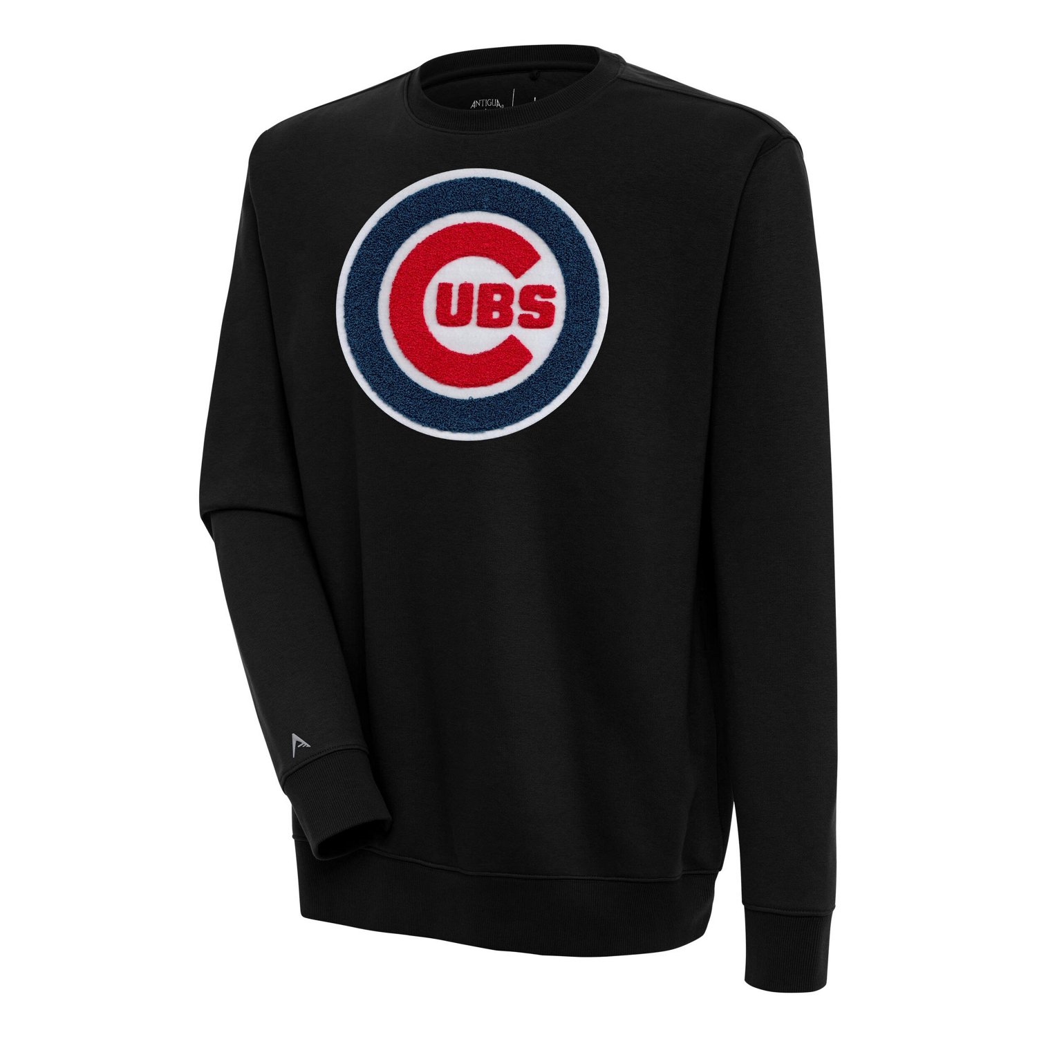 Antigua Chicago Cubs Victory Crewneck Chenille Pullover Sweatshirt                                                               - view number 1