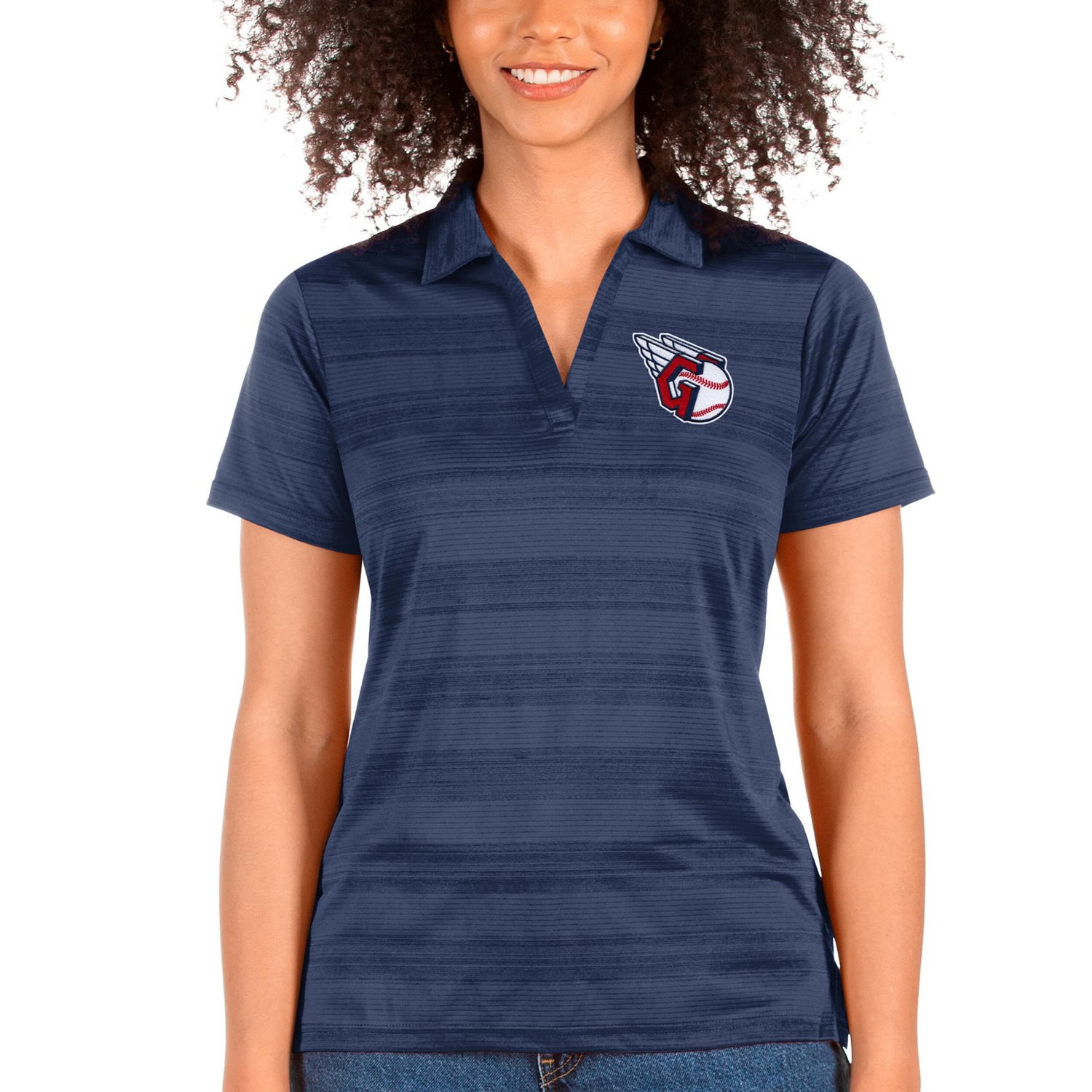 Antigua Cleveland Guardians Compass Polo