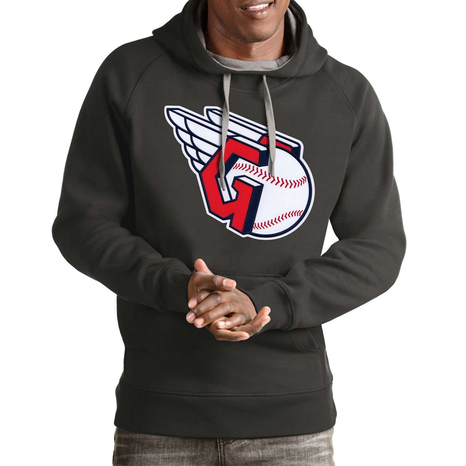 Antigua Cleveland Guardians Team Victory Pullover Hoodie