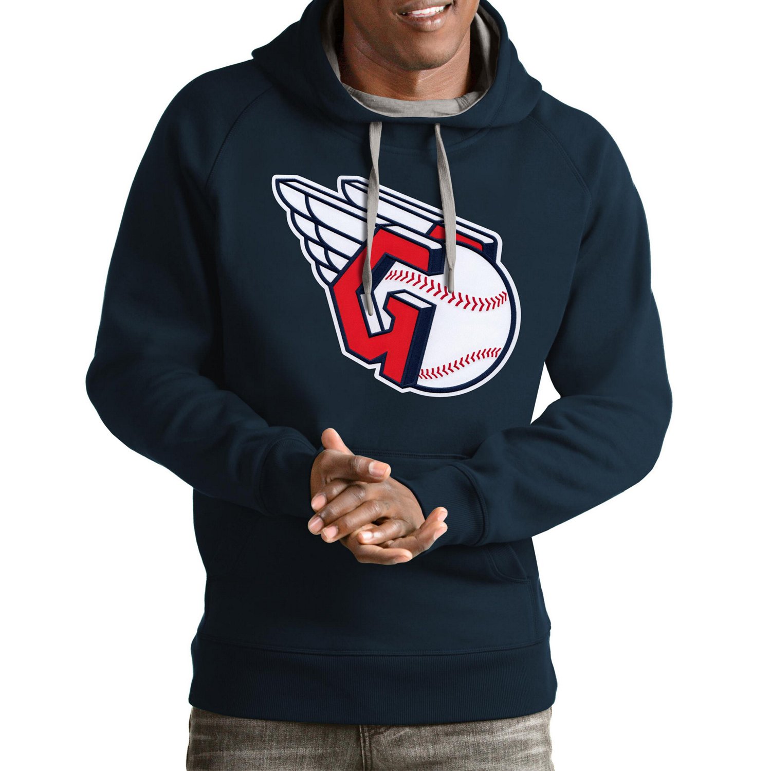 Antigua Cleveland Guardians Team Victory Pullover Hoodie