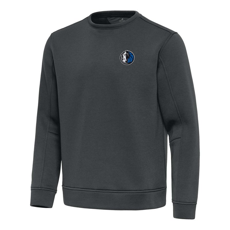 Men's Antigua  Pewter Dallas Mavericks Relevant Pullover Sweatshirt