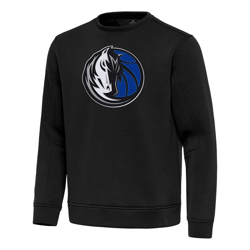 Men's Antigua  Black Dallas Mavericks Relevant Pullover Sweatshirt