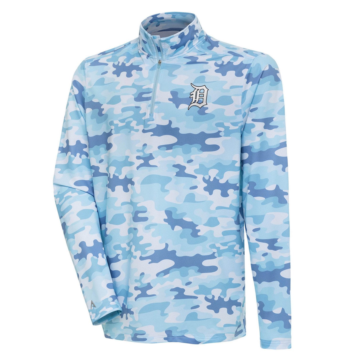 Antigua Detroit Tigers Discord Quarter-Zip Sweatshirt