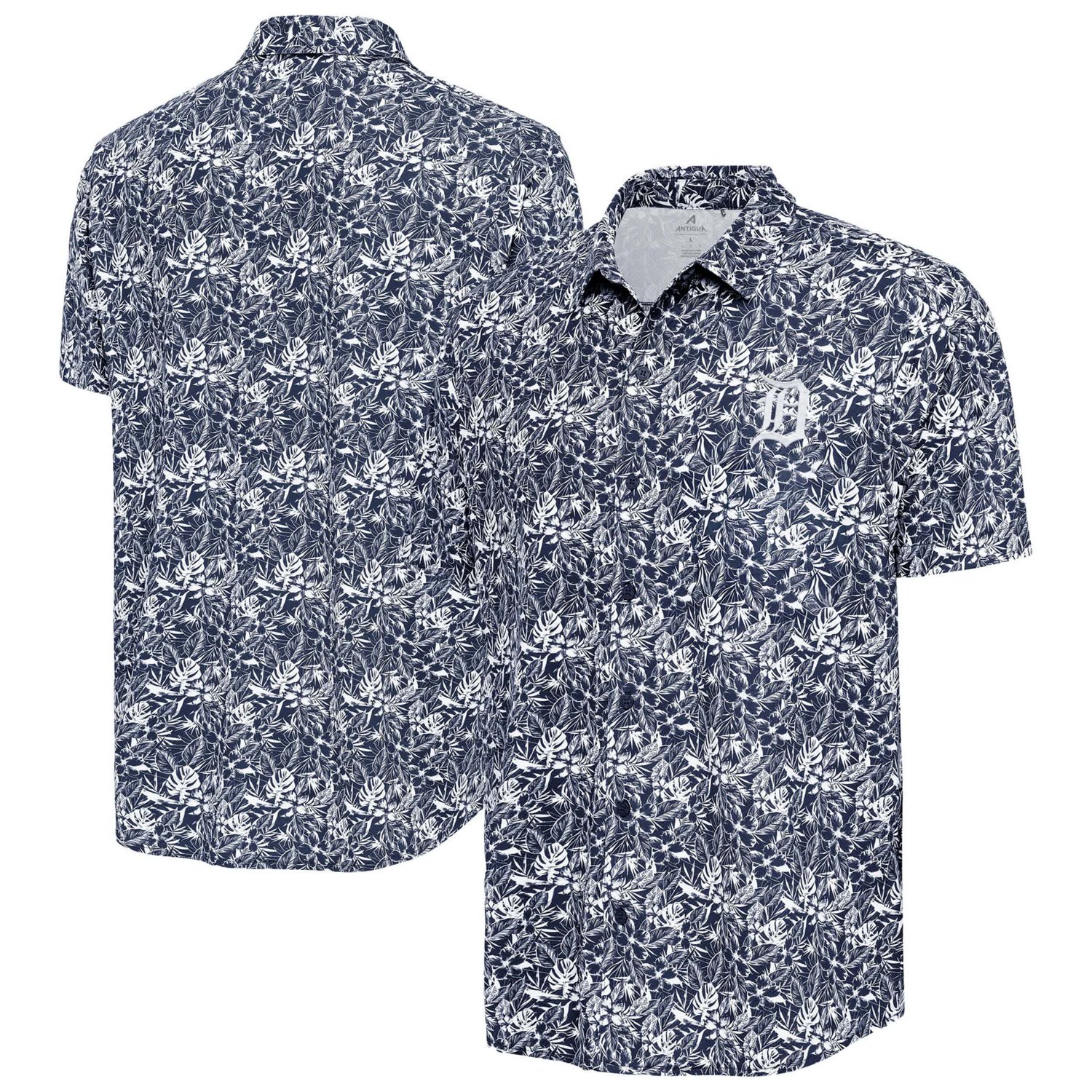 Antigua Detroit Tigers Resort Button-Up Shirt