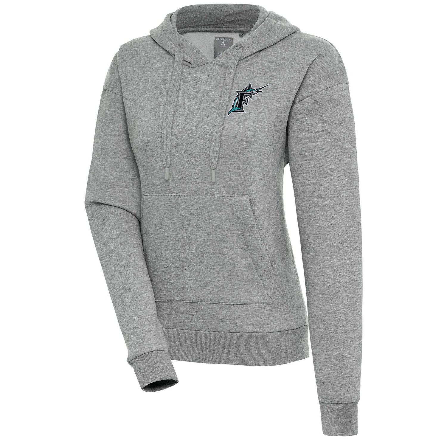 Antigua Florida Marlins Cooperstown Victory Pullover Hoodie
