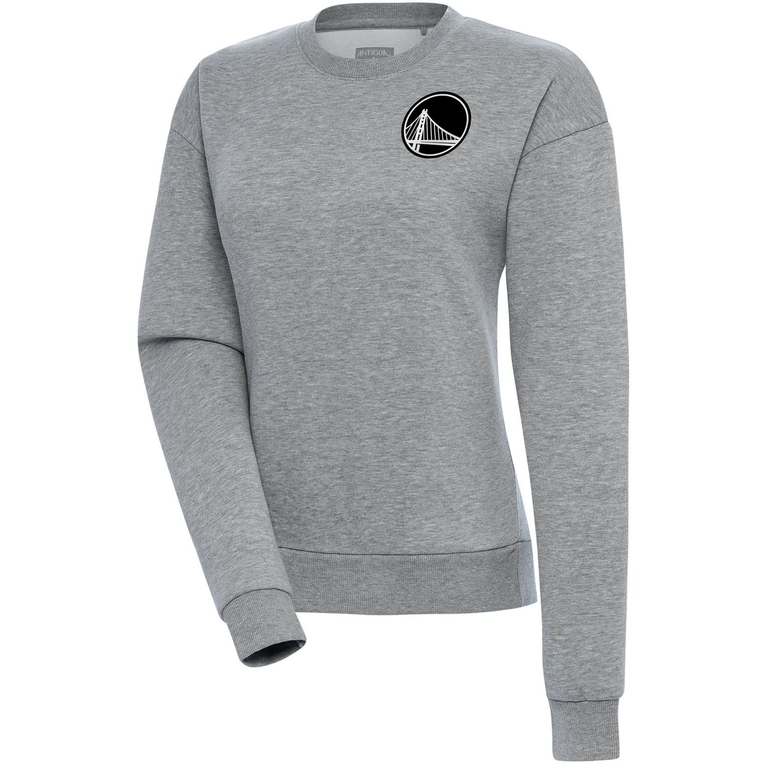 Antigua Golden State Warriors Brushed Metallic Victory Pullover Sweatshirt