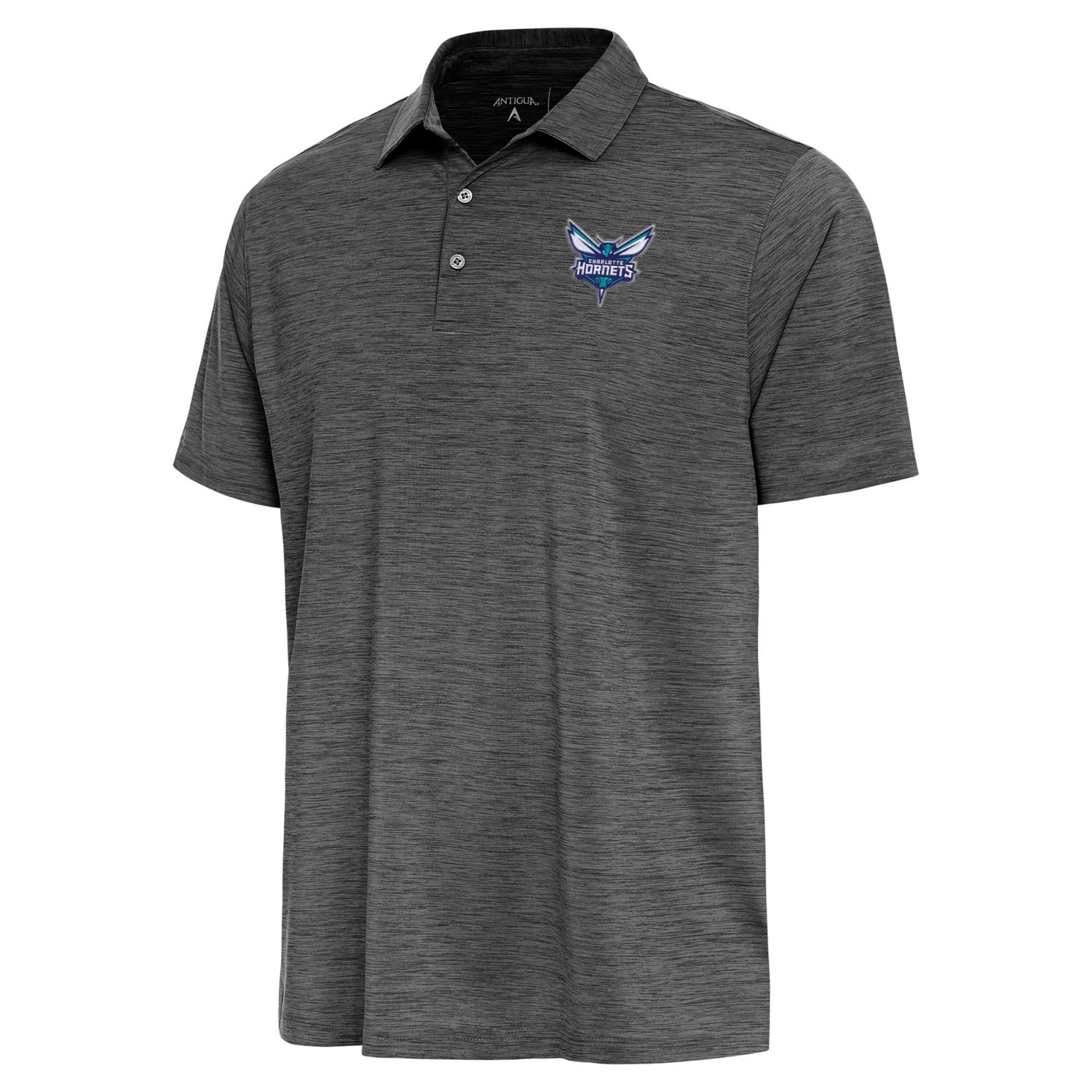 Antigua Heather Charlotte Hornets Layout Polo
