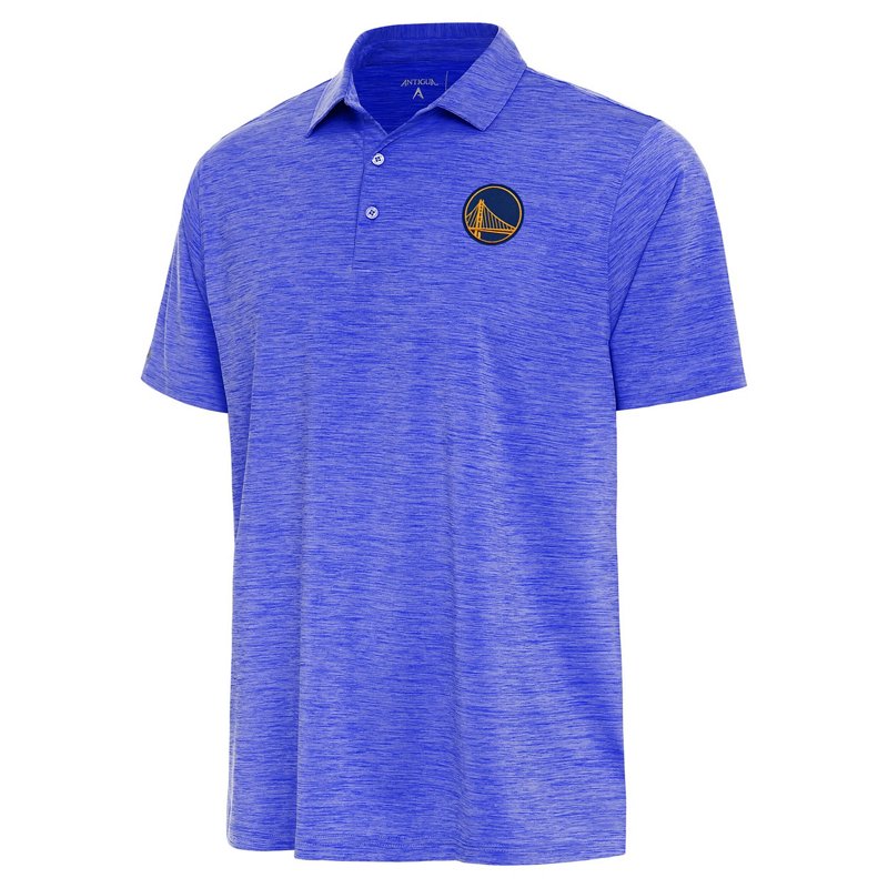 Antigua Heather Golden State Warriors Layout Polo-image