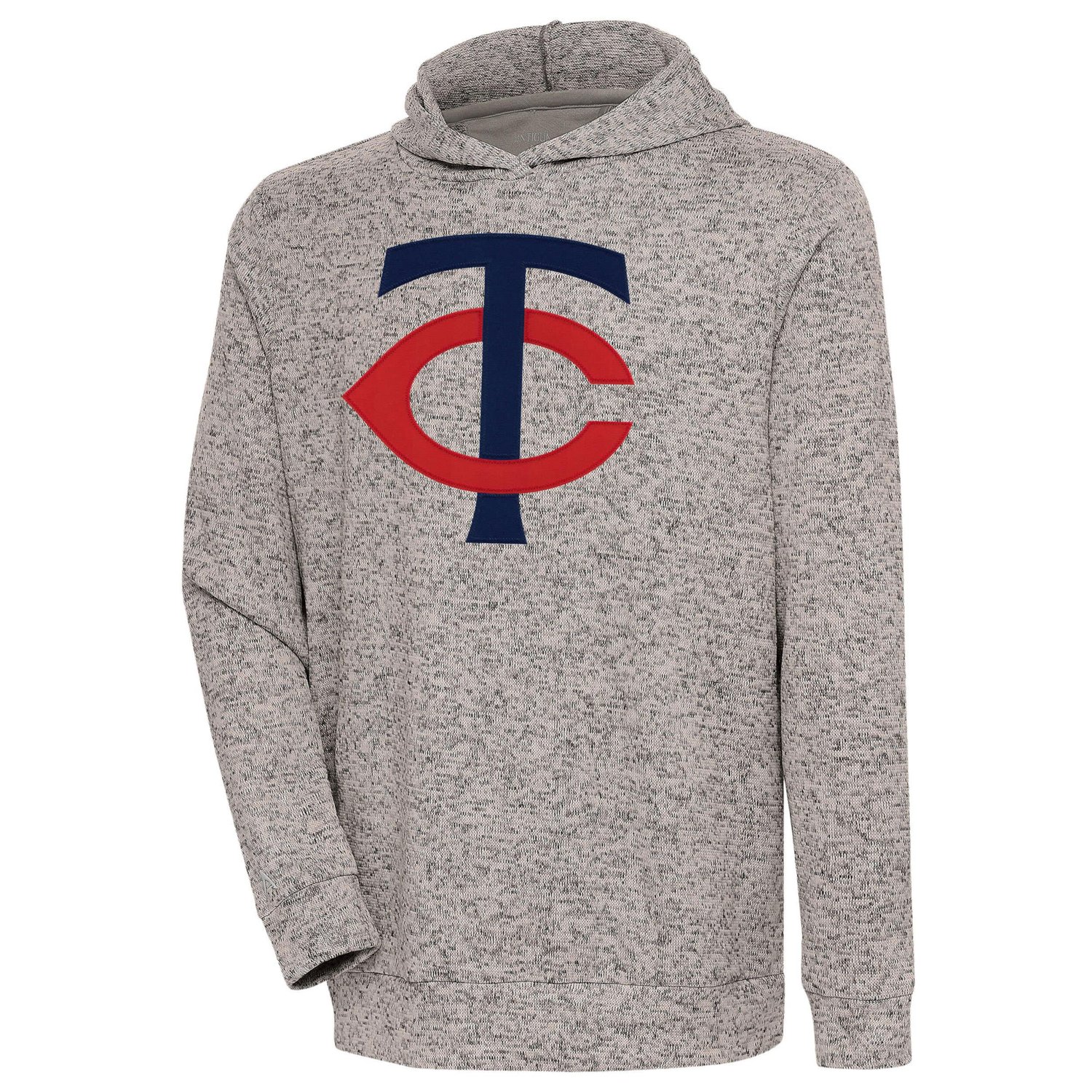 Antigua Heather Minnesota Twins Absolute Pullover Hoodie