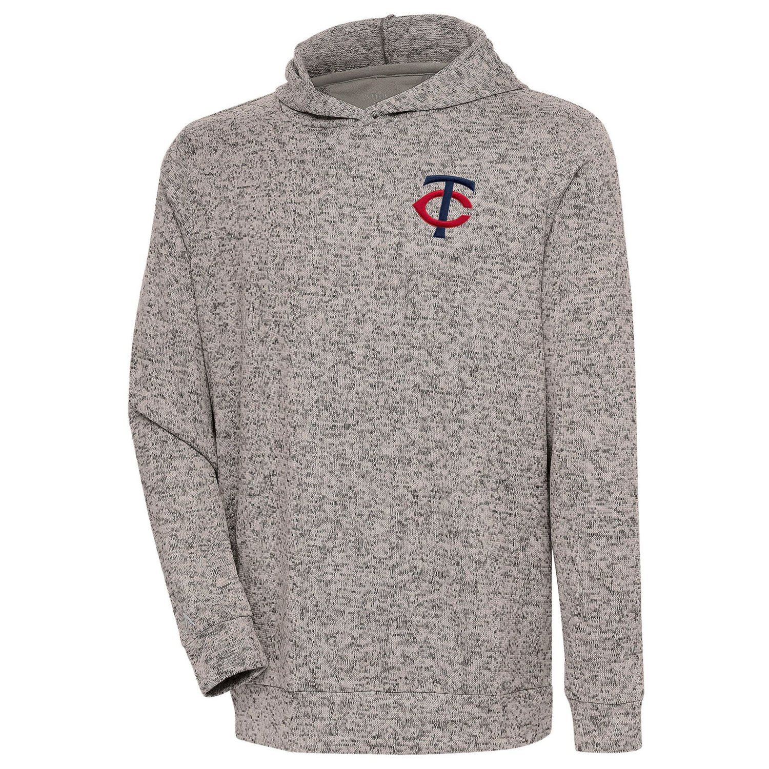 Antigua Heather Minnesota Twins Absolute Pullover Hoodie