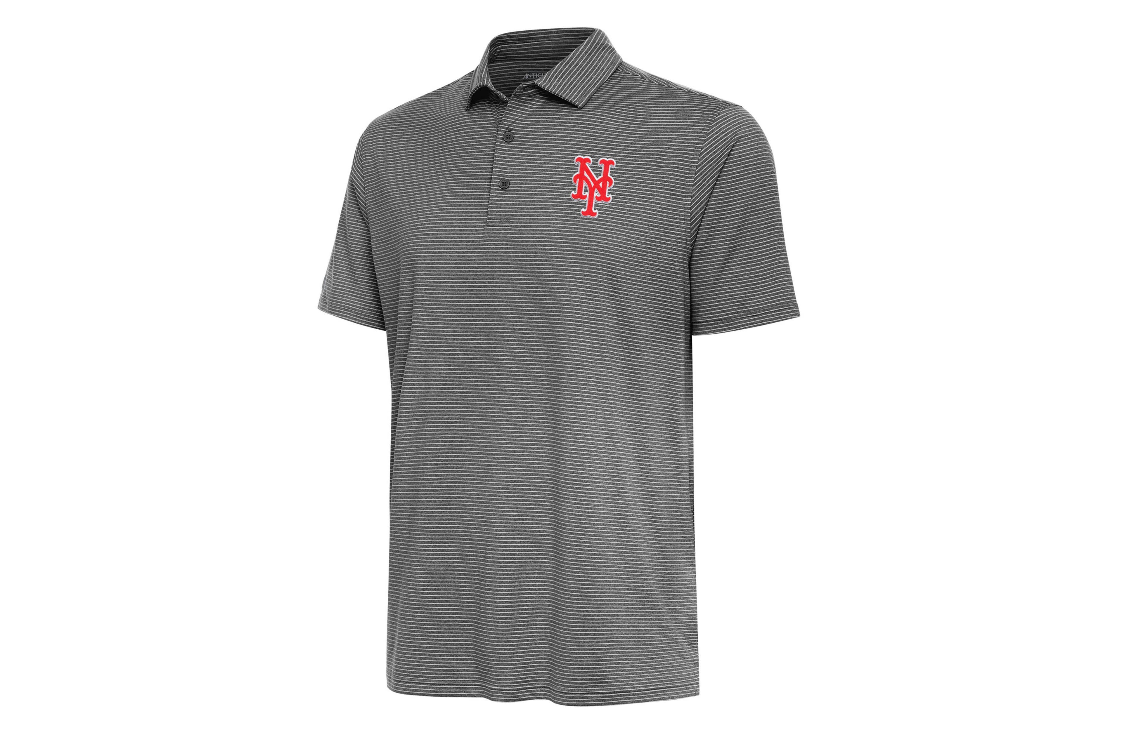 Antigua Heather New York Mets Scheme Polo