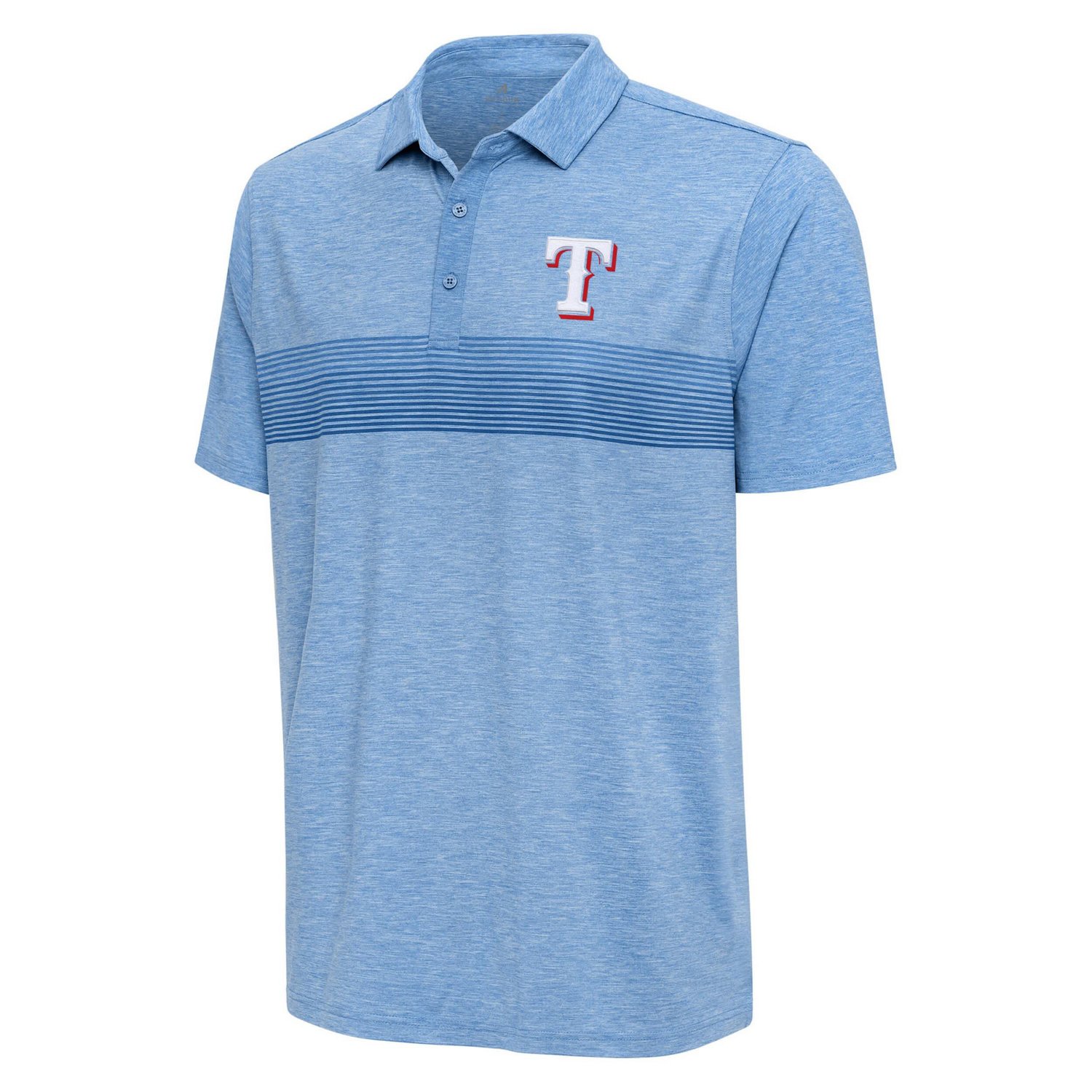 Antigua Heather Powder Texas Rangers Dashing Polo