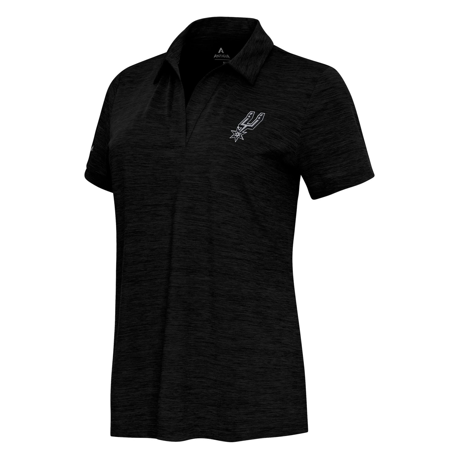 Antigua Heather San Antonio Spurs Layout V-Neck Polo | Academy
