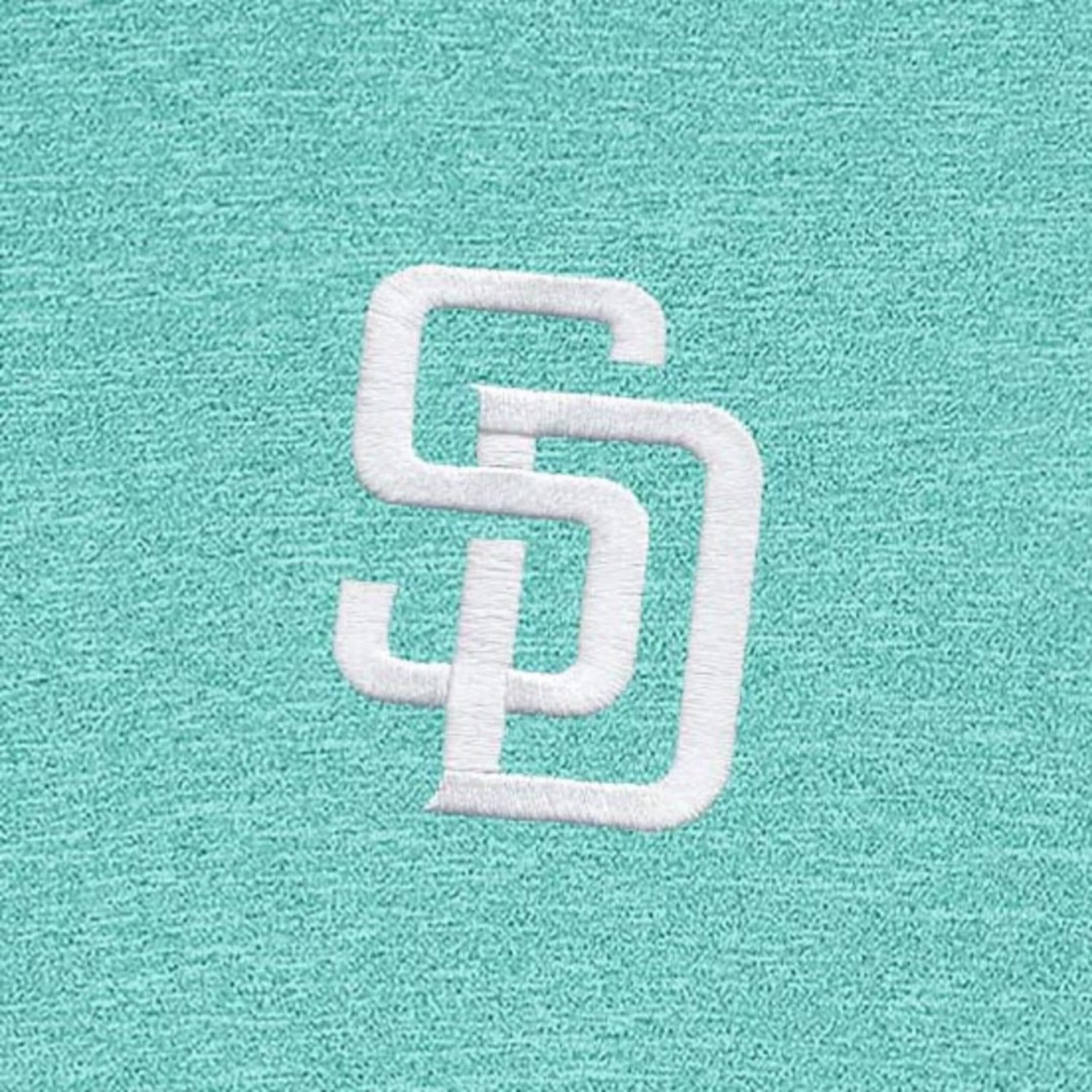 Antigua Heather San Diego Padres Hunk Quarter-Zip Top - view number 2