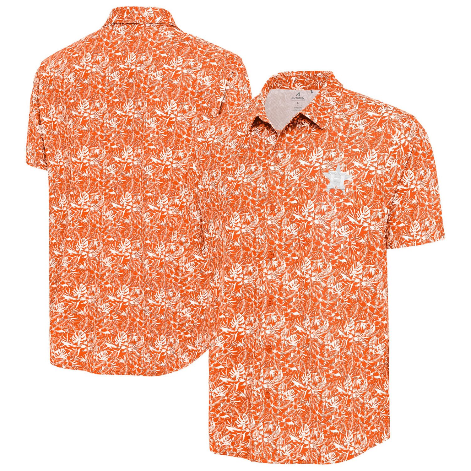Antigua Houston Astros Resort Button-Up Shirt