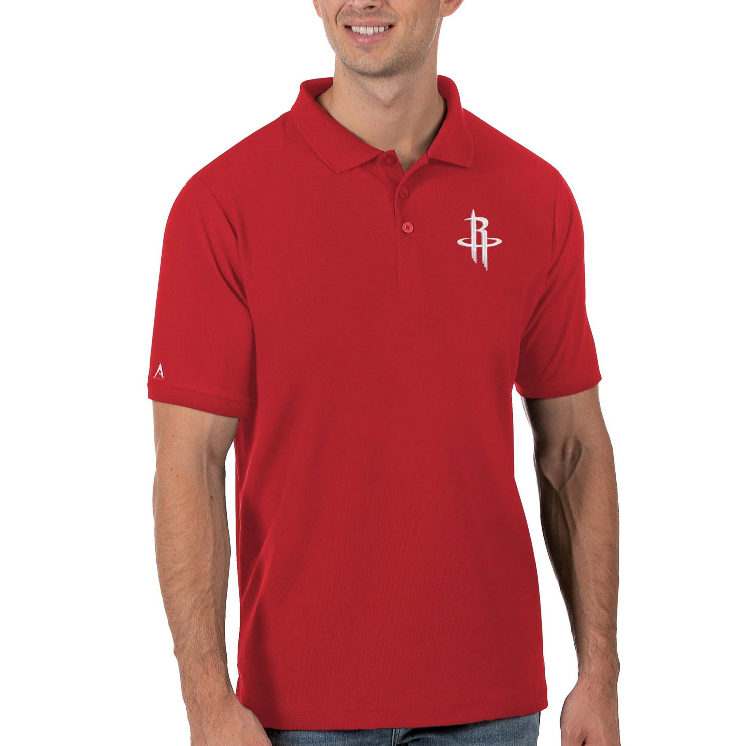 Antigua Houston Rockets Legacy Pique Polo