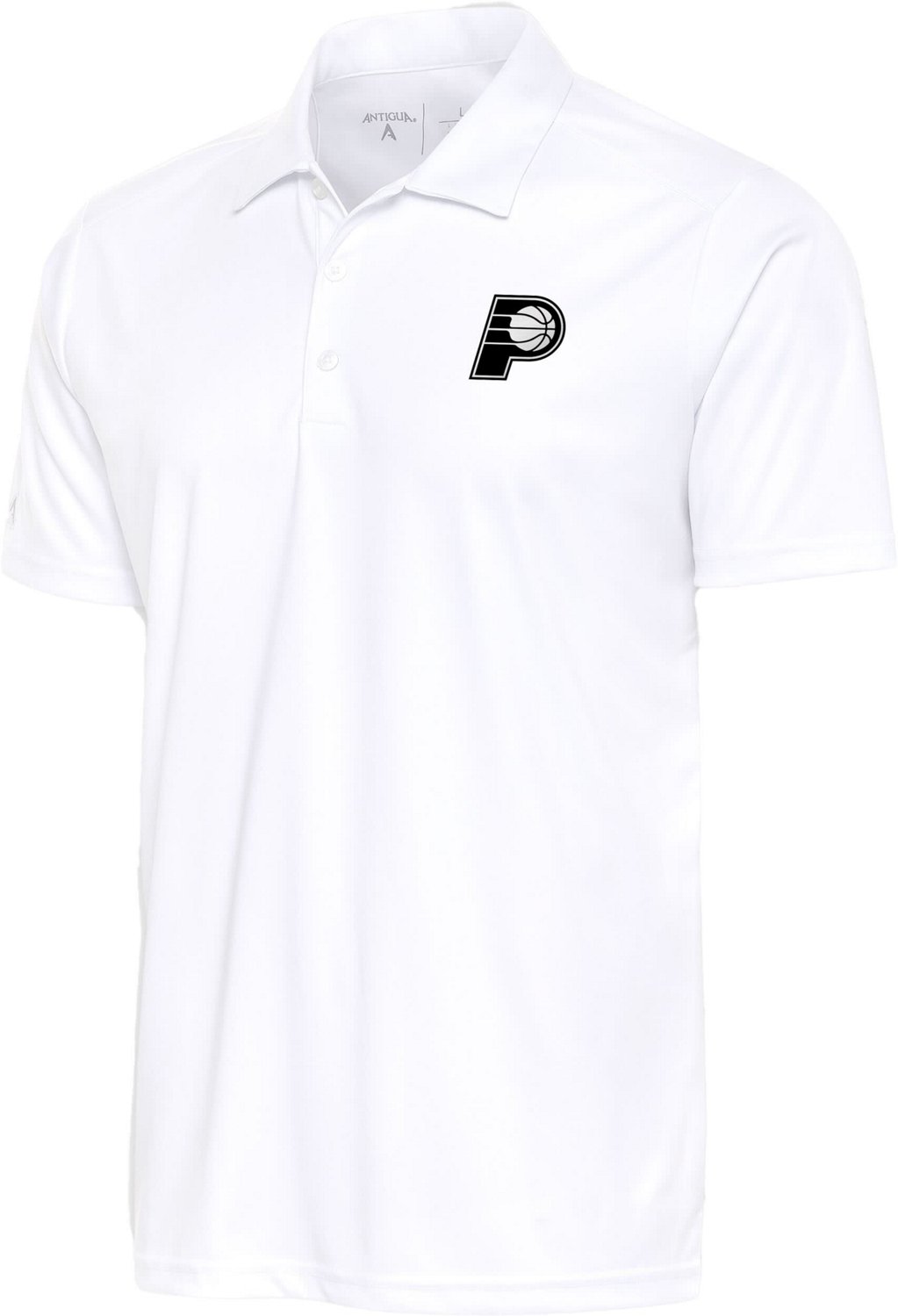 Antigua Indiana Pacers Big  Tall Metallic Logo Tribute Desert Dry Polo